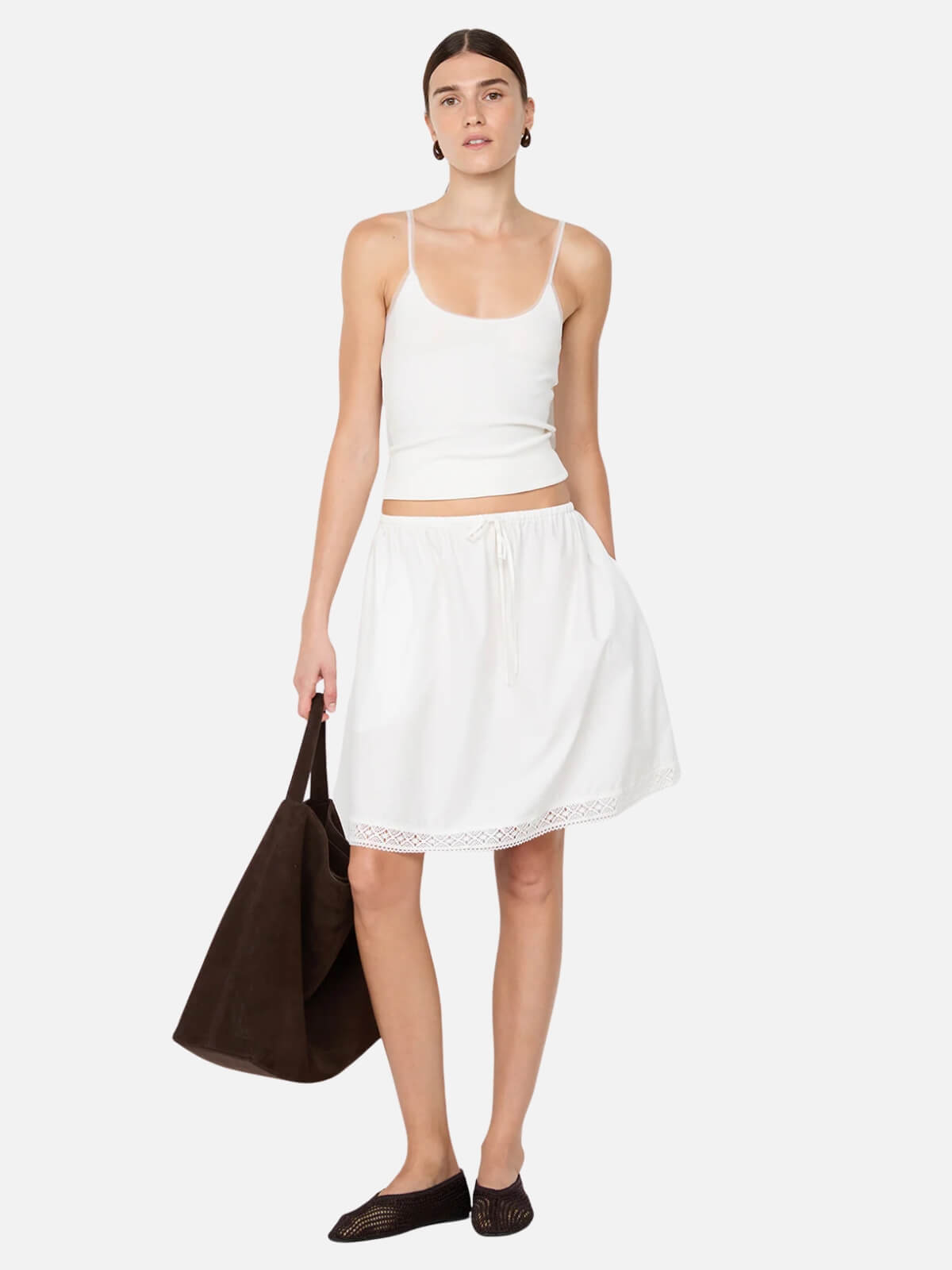 Bec + Bridge | Emerson Tank - White | Perlu
