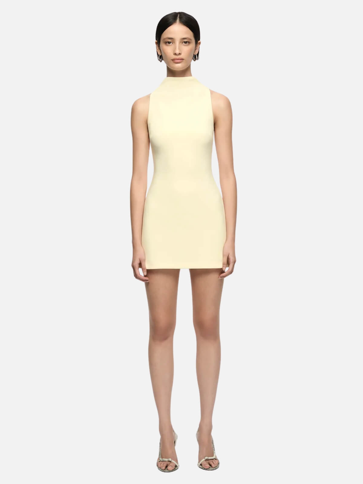 Gemma Racer Mini Dress - Lemon Sorbet