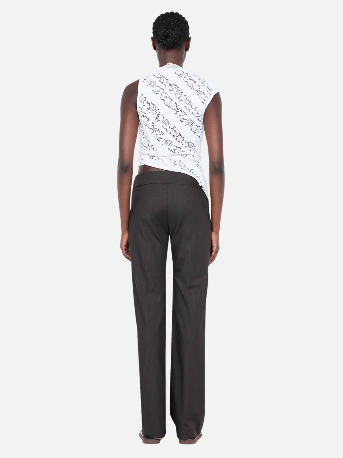 Henrietta Asym Top - White