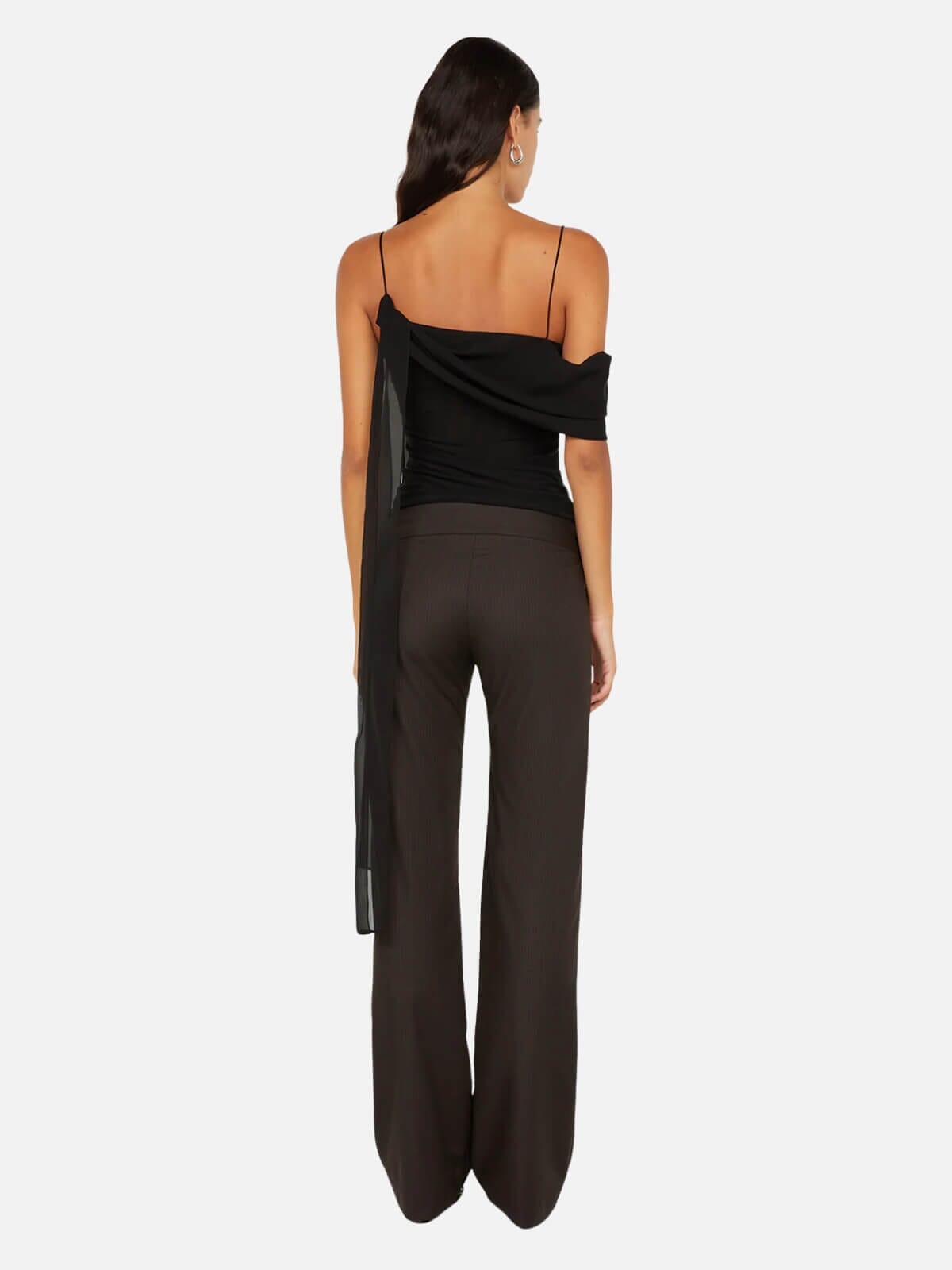 Bec + Bridge | Ingrid Pant - Choc Pinstripe | Perlu