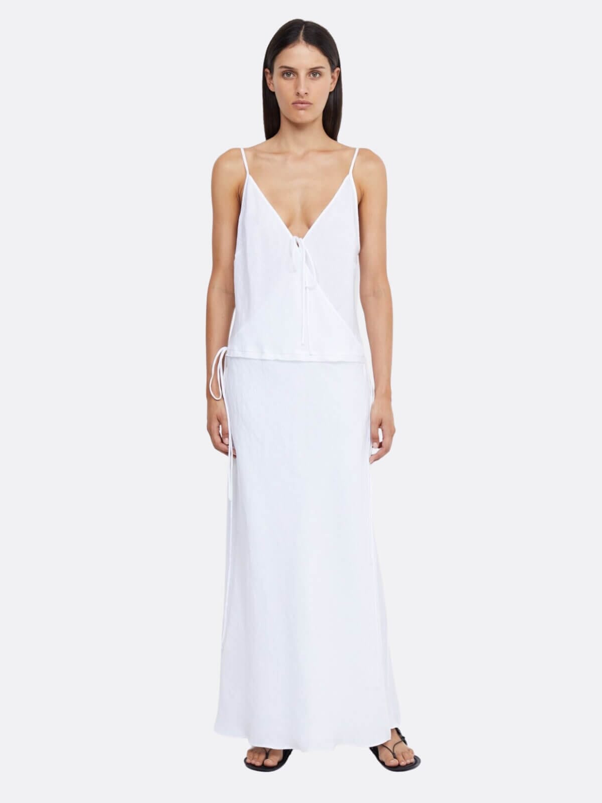 Bec Bridge Jayden Wrap Maxi Dress Ivory Perlu