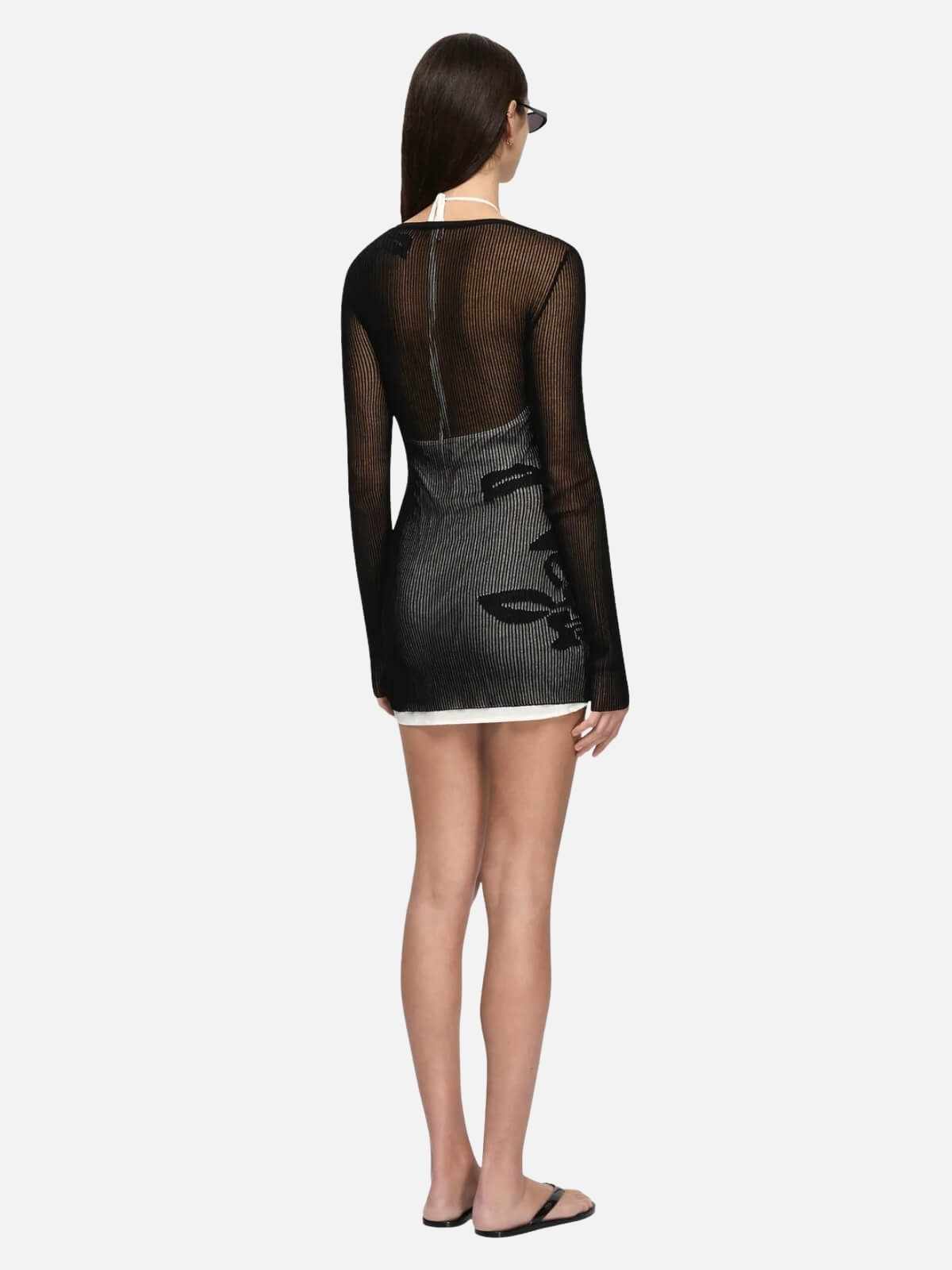 Korali Mini Dress - Black/Ivory