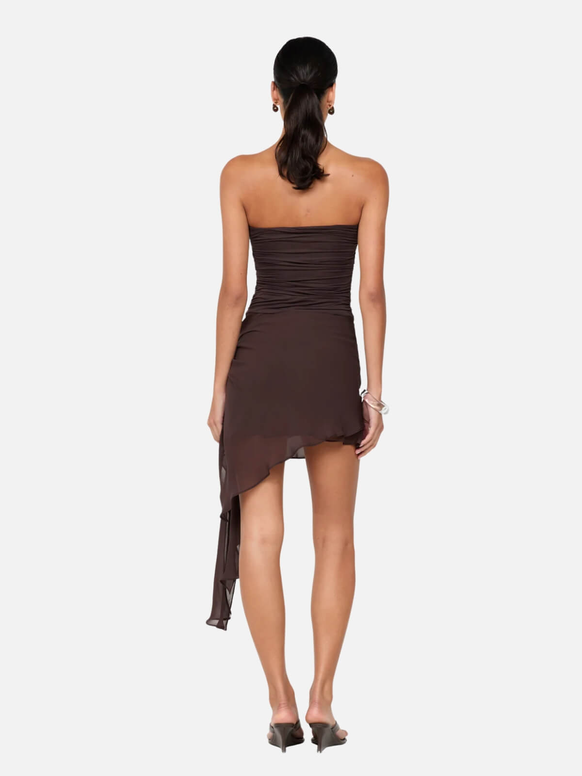 Landon Strapless Mini Dress - Dark Chocolate