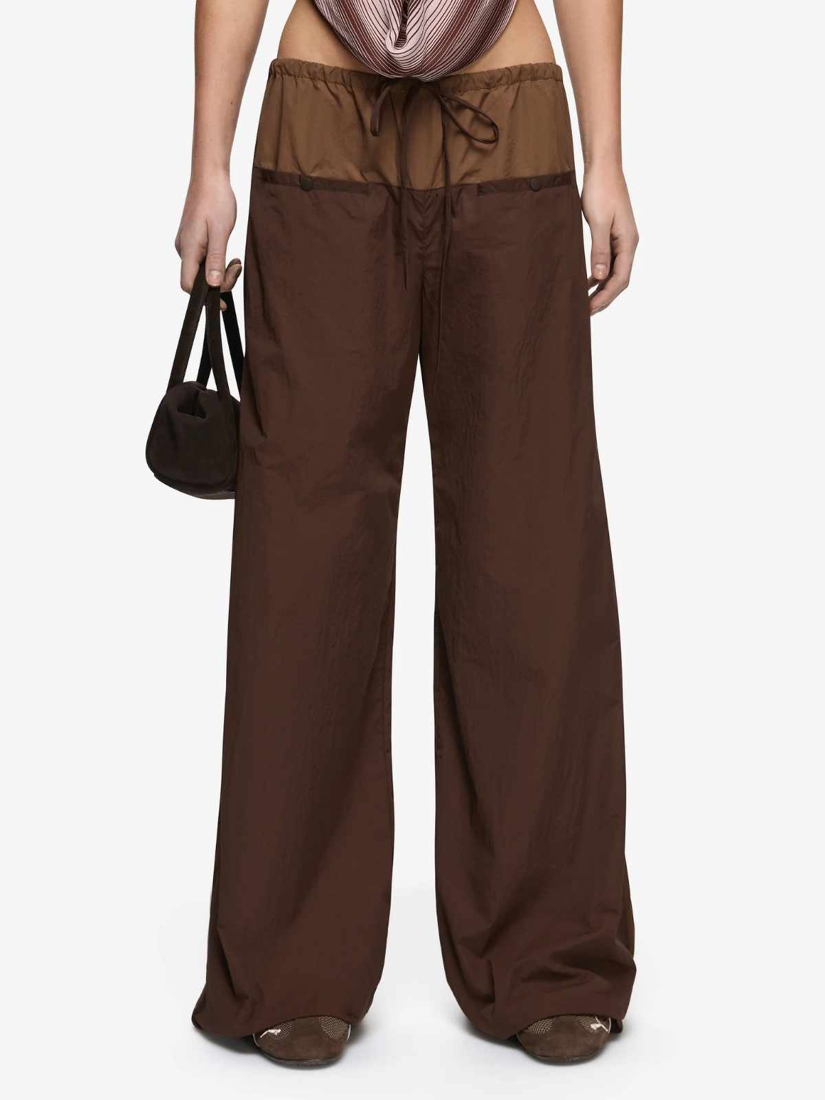 Laney Fold Pant - Chocolate/Coffee