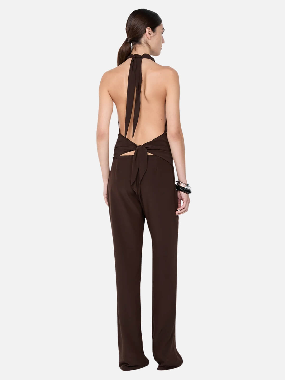 Bec + Bridge | Lucie Halter Top - Dark Chocolate | Perlu