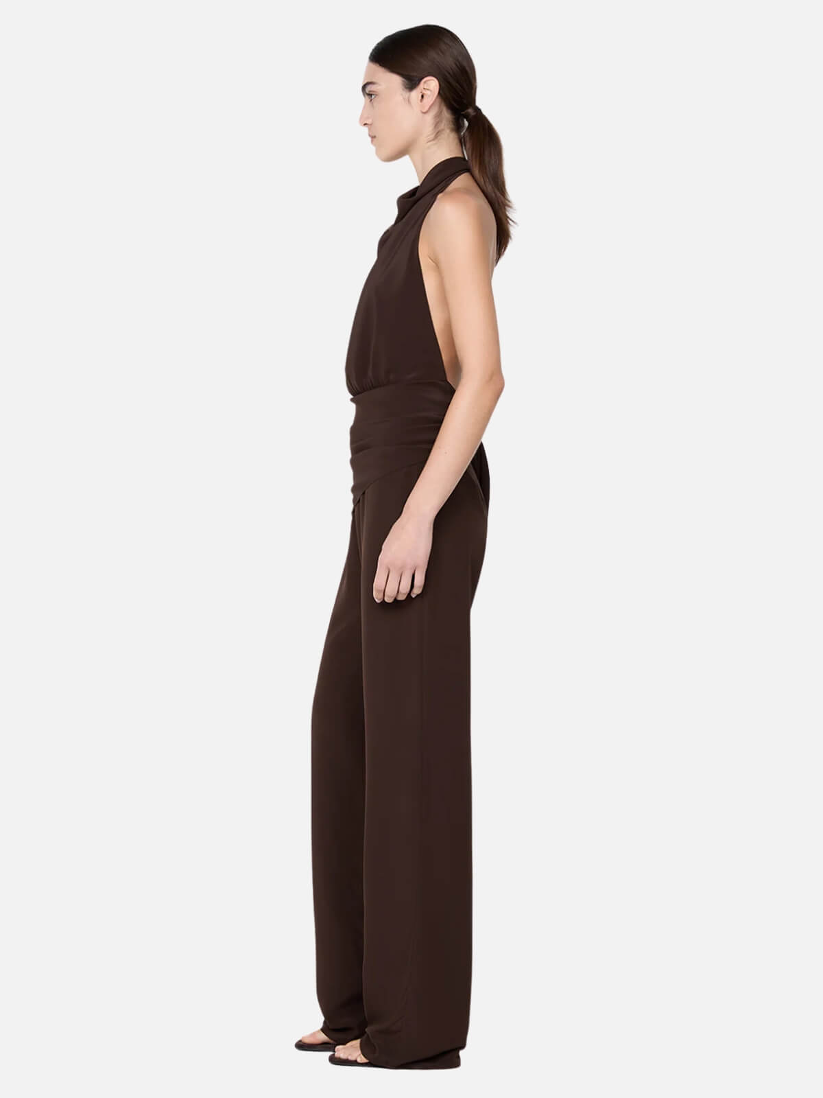 Lucie Halter Top - Dark Chocolate