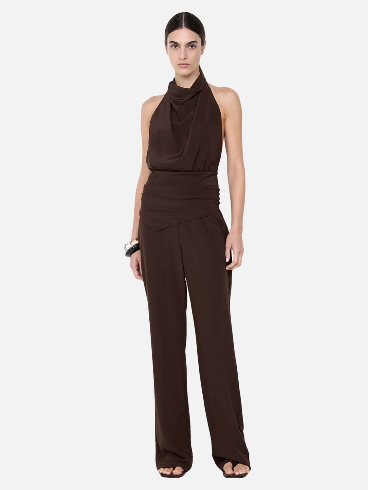 Bec + Bridge | Lucie Halter Top - Dark Chocolate | Perlu