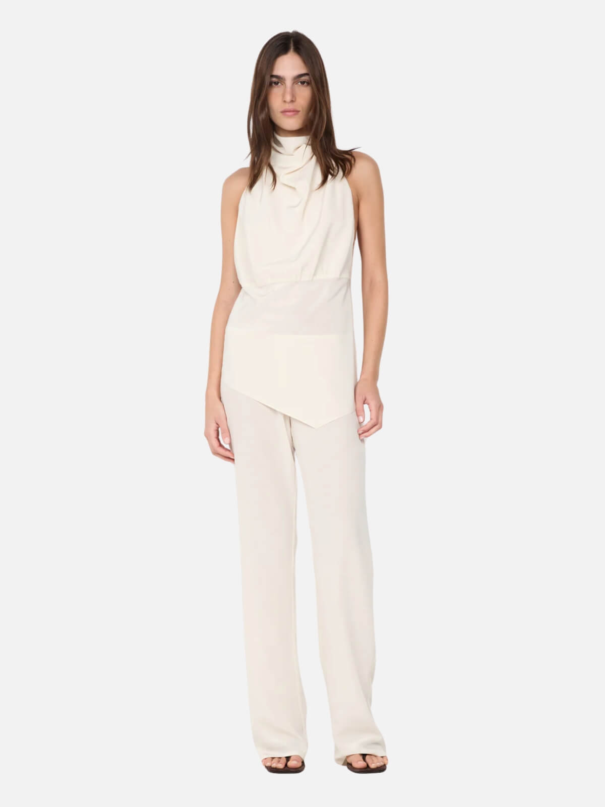 Bec + Bridge | Lucie Halter Top - Ivory | Perlu