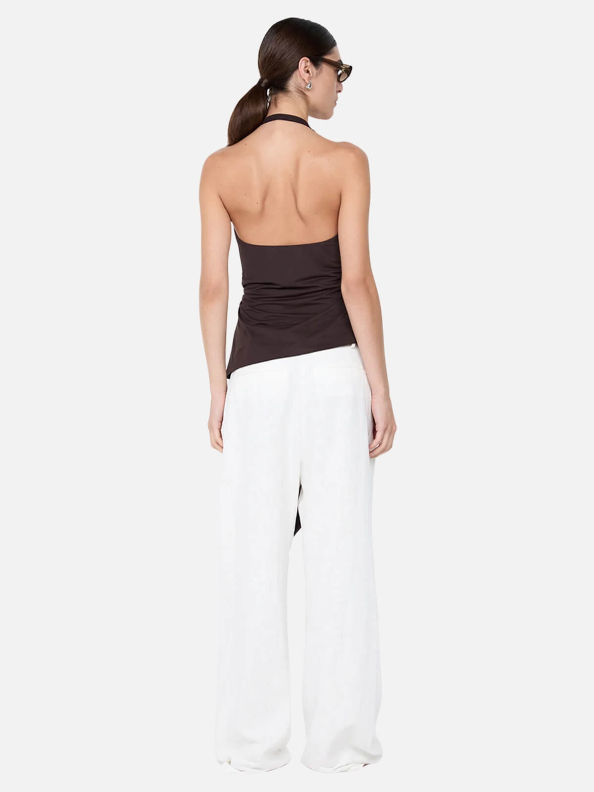 Bec + Bridge | Mia Halter Top - Dark Chocolate | Perlu