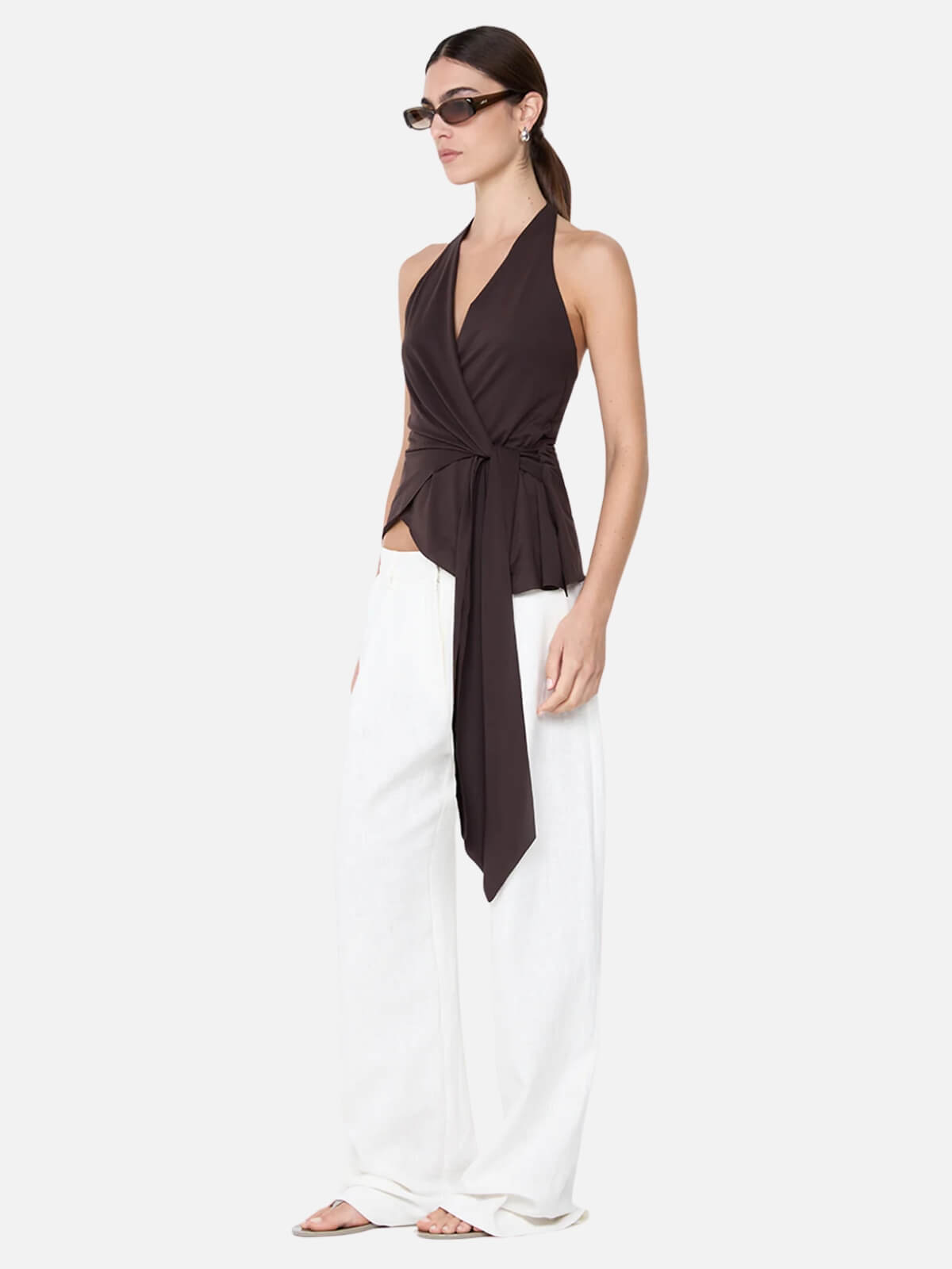 Mia Halter Top - Dark Chocolate