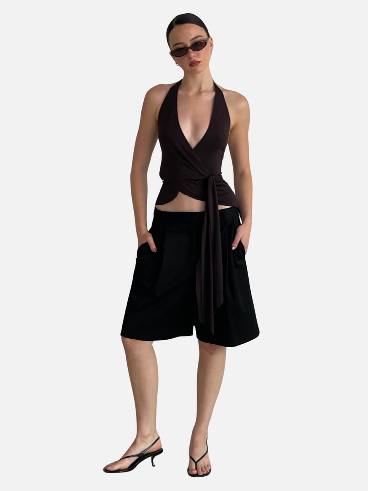 Mia Halter Top - Dark Chocolate