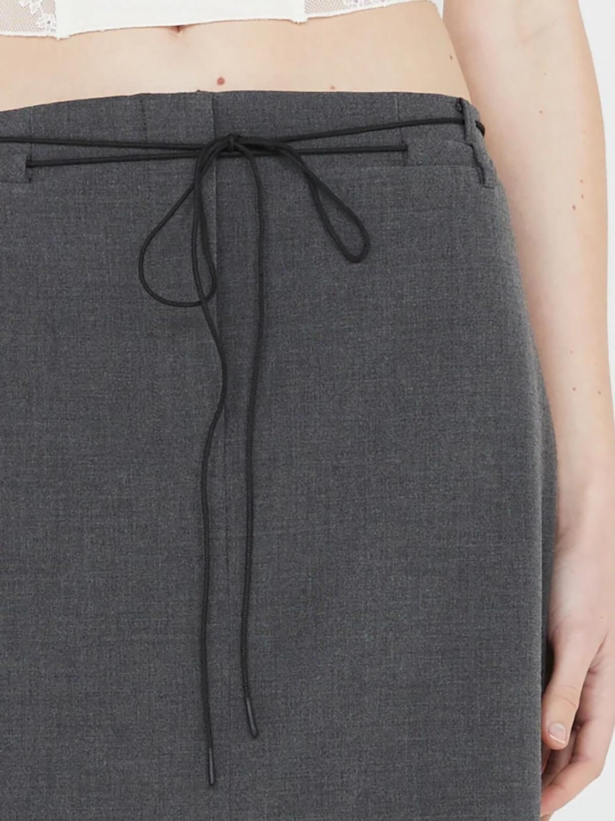 Bec & Bridge | Naida Panel Skirt - Charcoal | Perlu