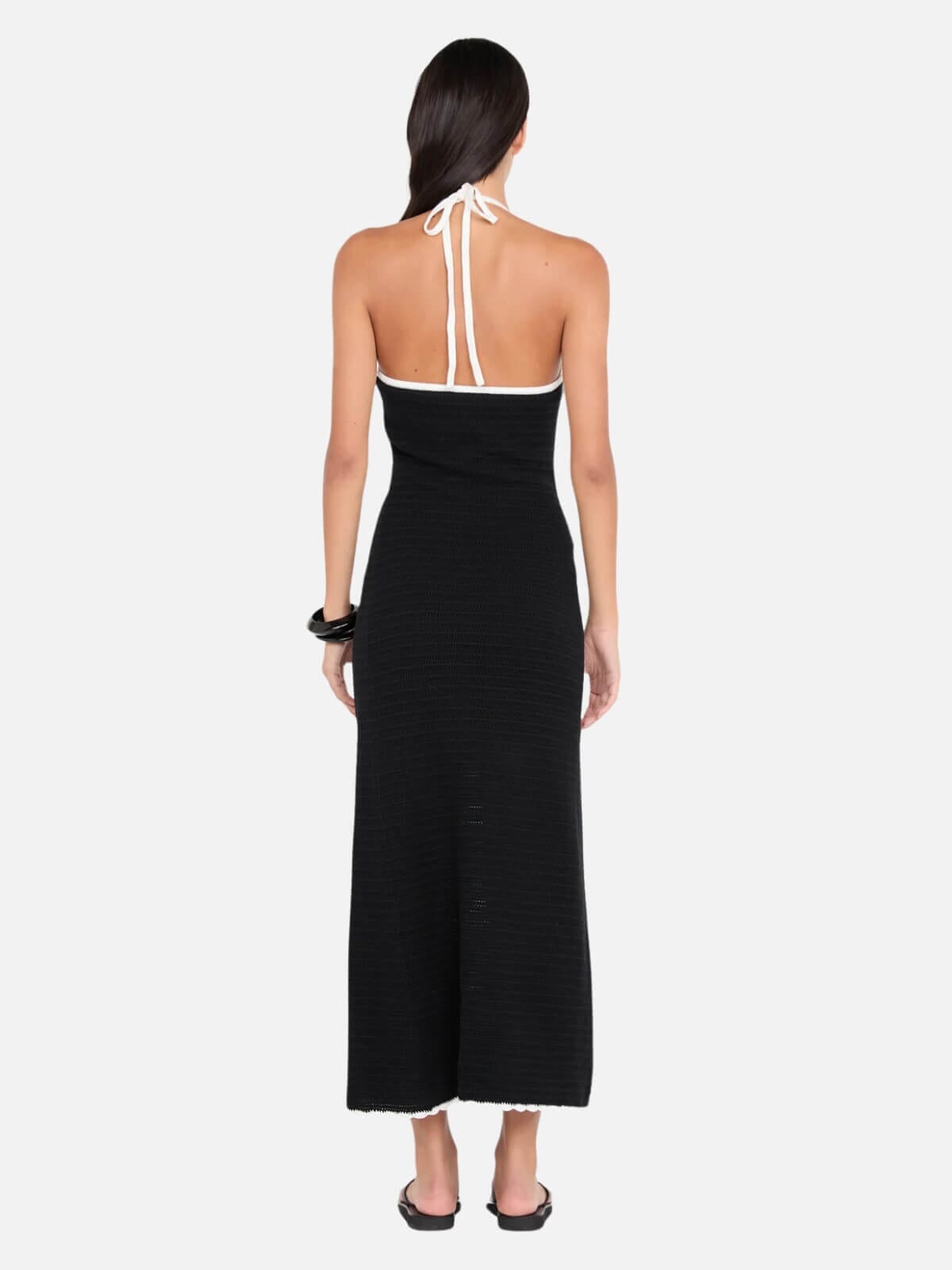Bec + Bridge | Ravyn Halter Maxi Dress - Black/White | Perlu