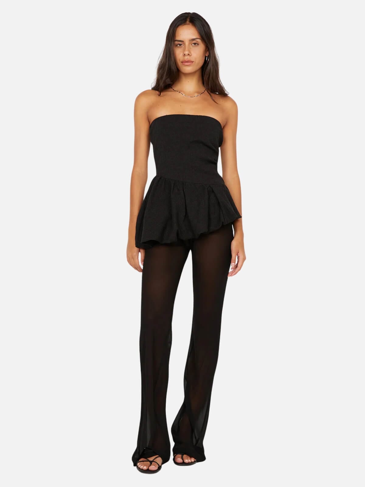 Bec + Bridge | Rowena Strapless Top - Black | Perlu