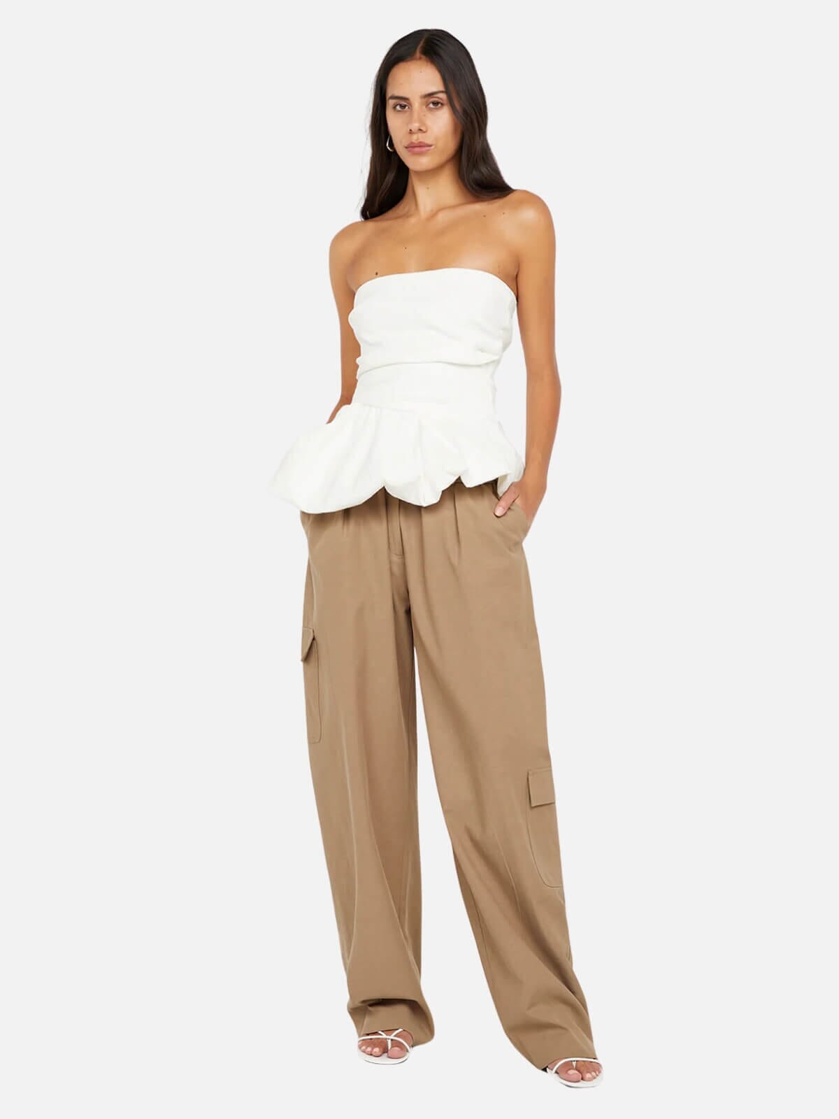 Bec + Bridge | Rowena Strapless Top - White | Perlu