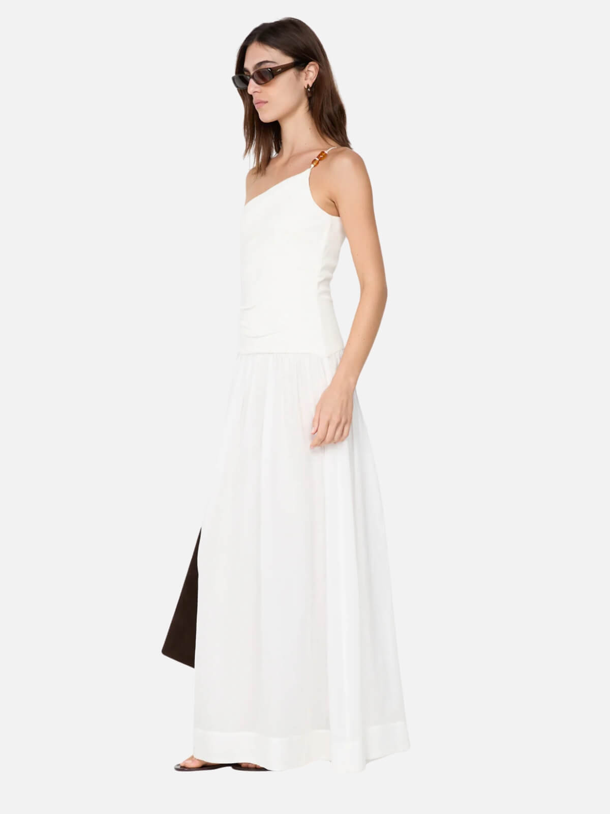 Sabrine Asym Maxi Dress - Ivory