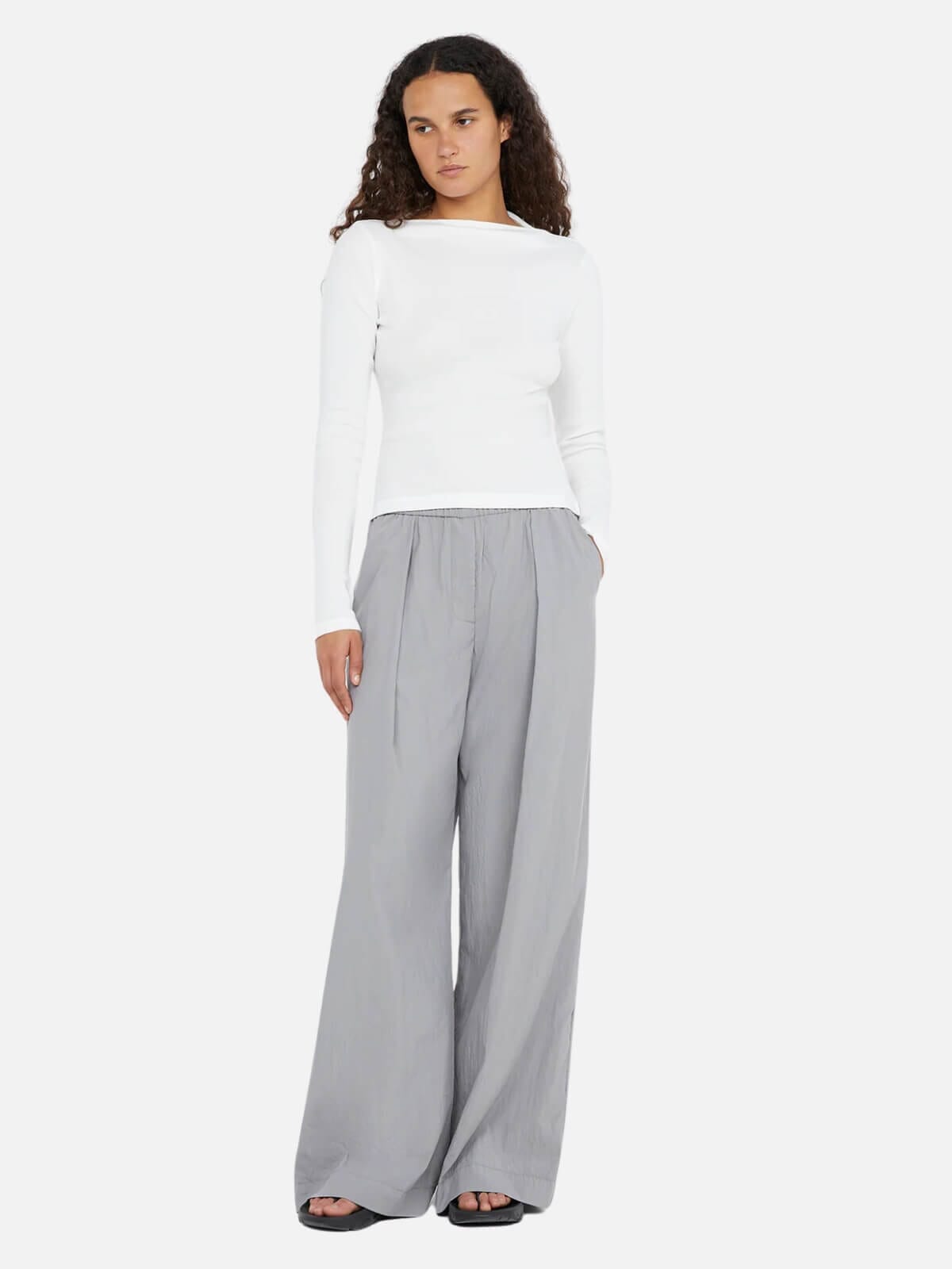 Sade Pant - Light Grey Pants Bec + Bridge 