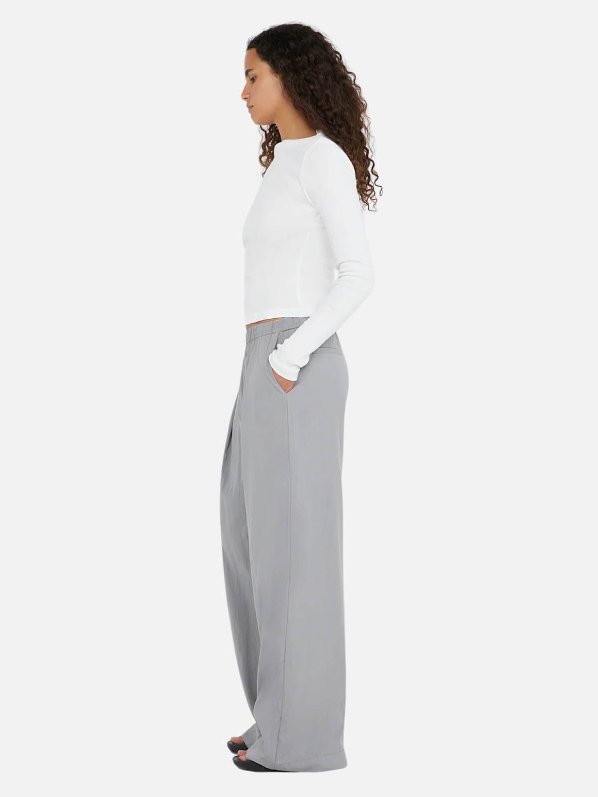 Sade Pant - Light Grey Pants Bec + Bridge 