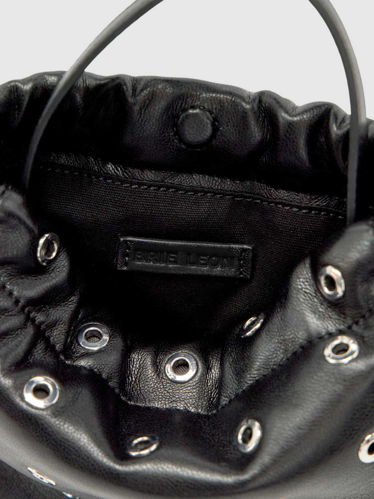Halle Eyelet Crossbody Bag - Black