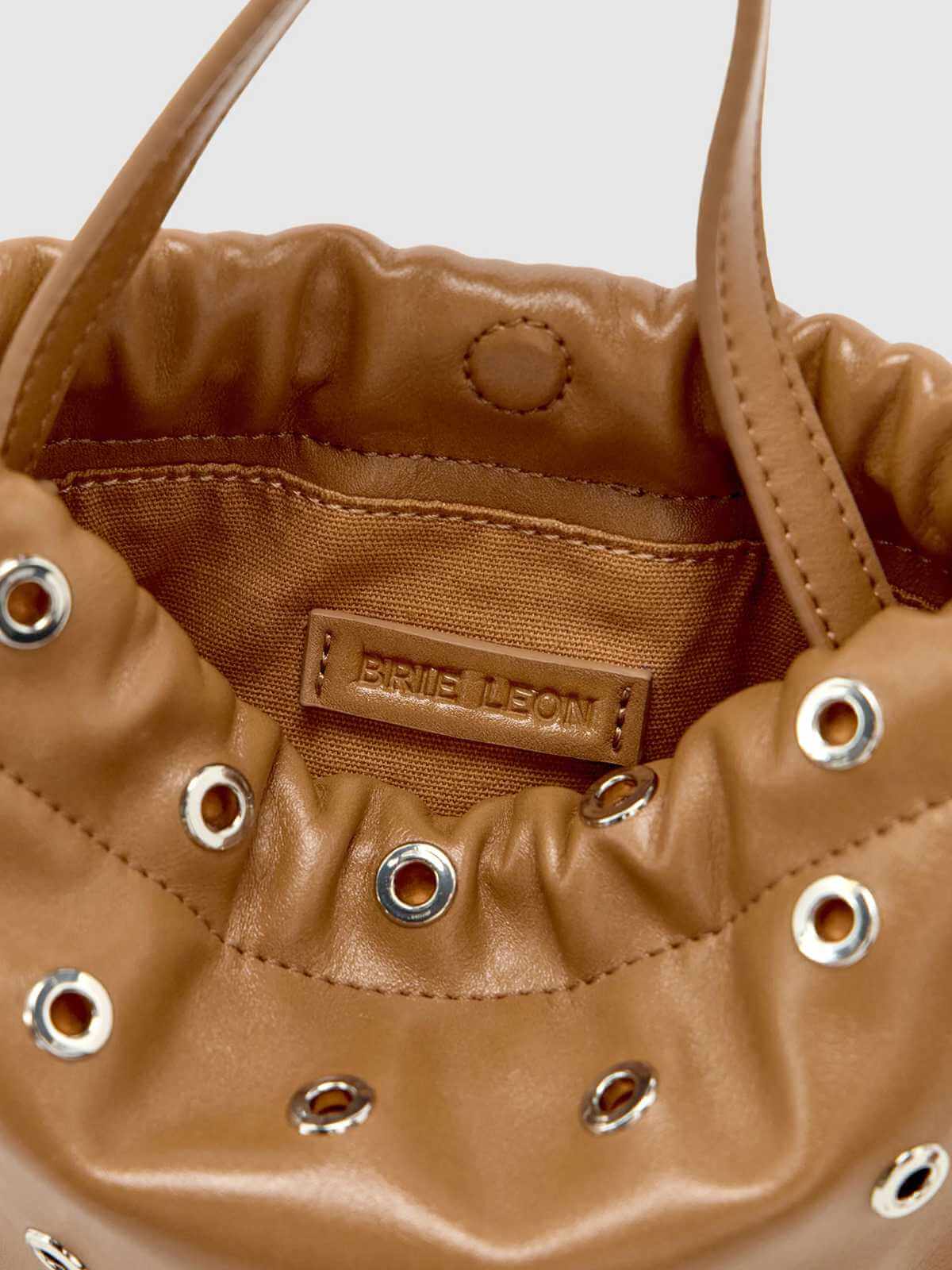Halle Eyelet Crossbody Bag - Camel