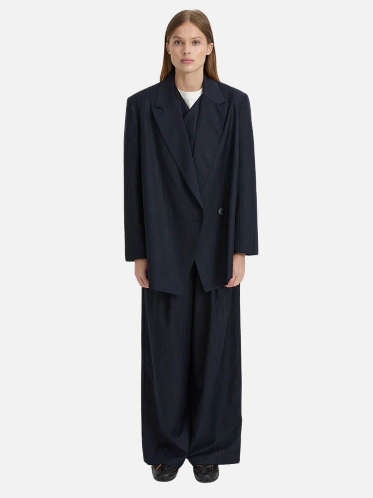 BLANCA | Agnes Blazer - Navy | Perlu