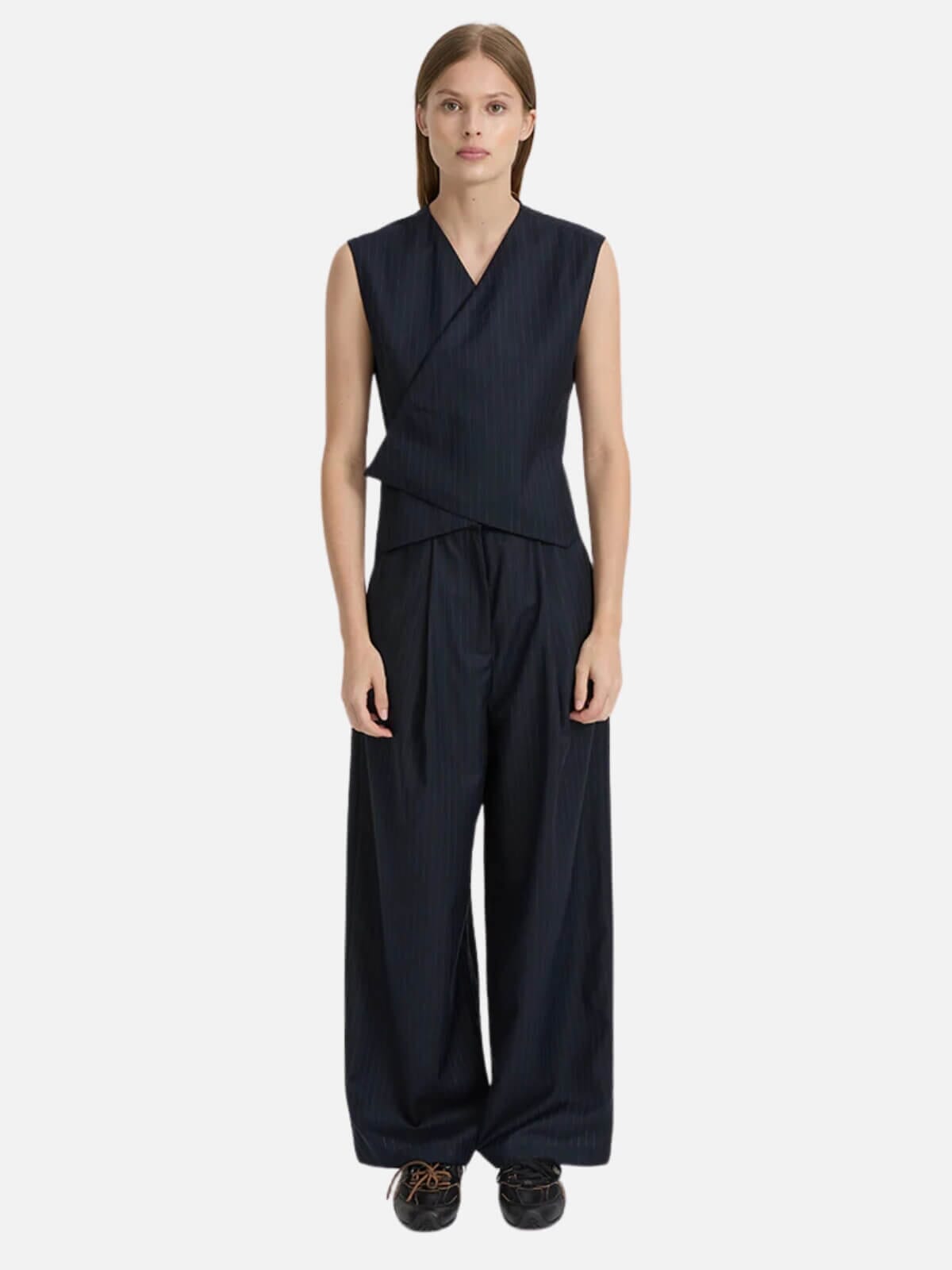 BLANCA | Agnes Vest - Navy | Perlu