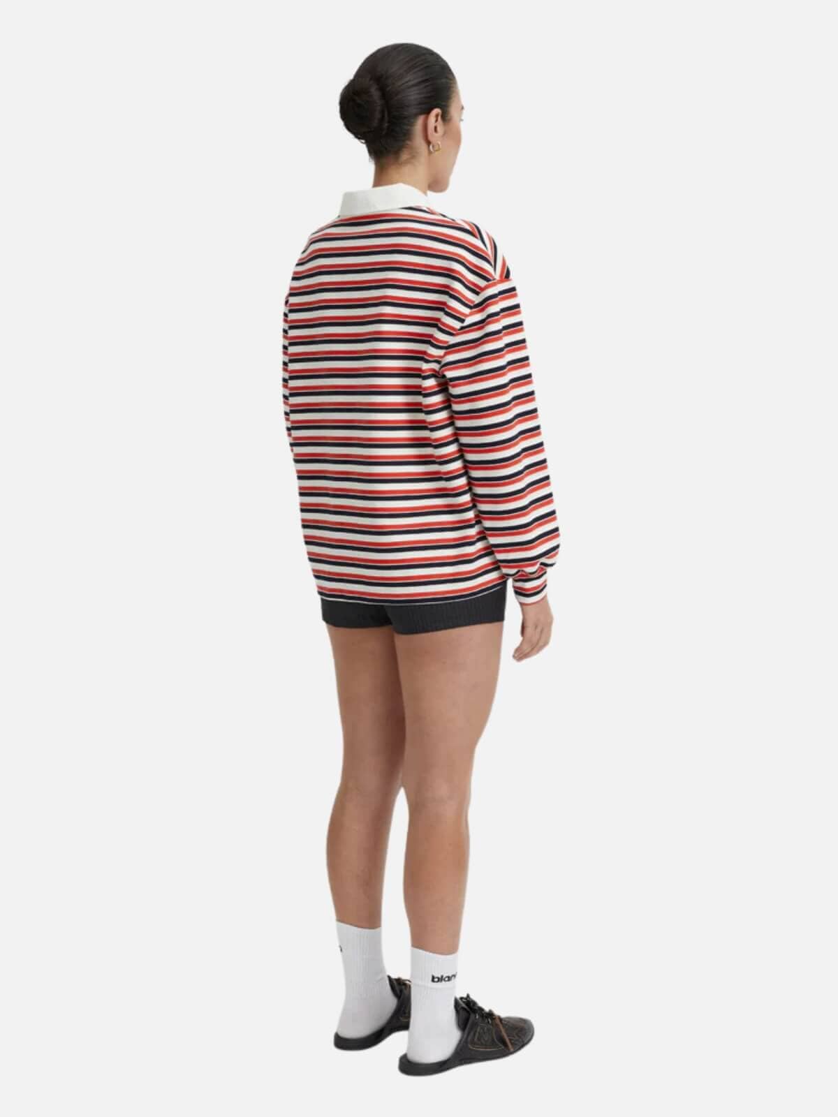 BLANCA | Ellie Polo Top - Red | Perlu