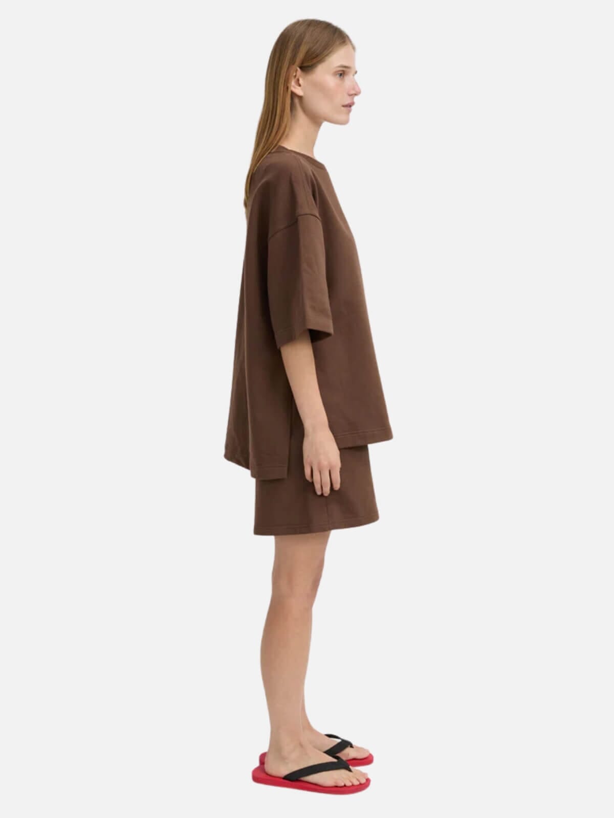 BLANCA | Hendrix Tee - Brown | Perlu