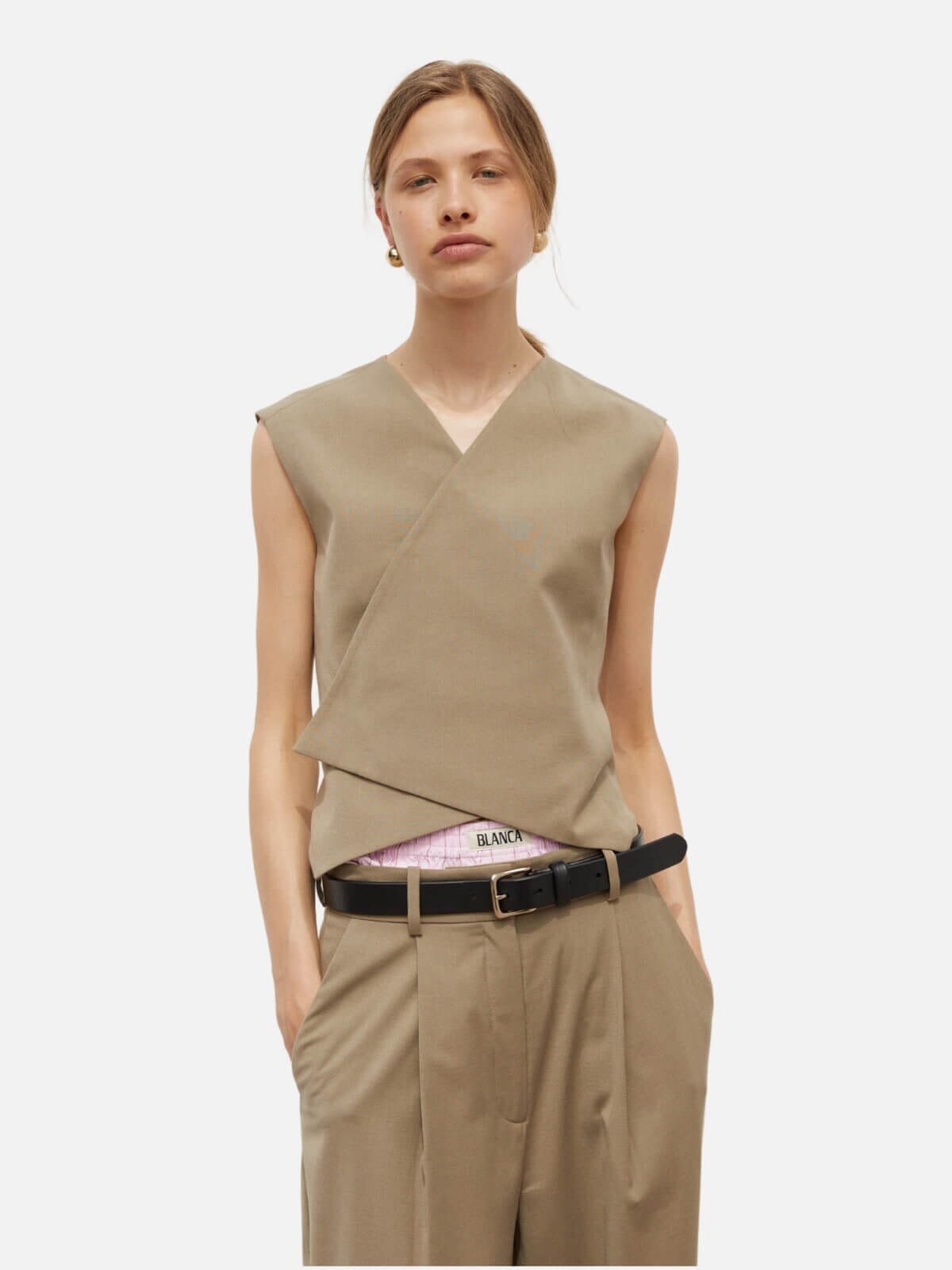 BLANCA | Marina Vest - Beige | Perlu