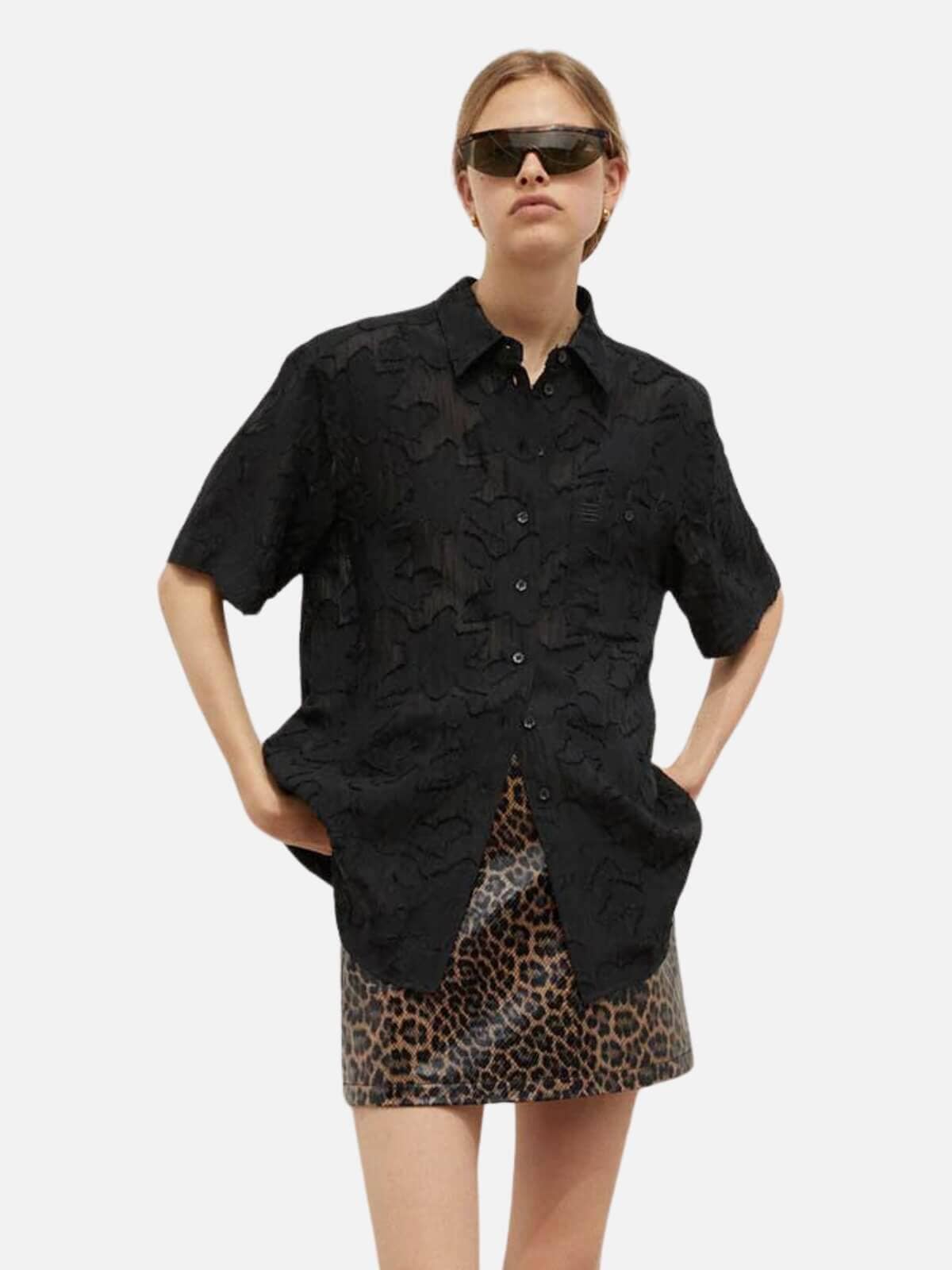 BLANCA | Millie Shirt - Black | Perlu