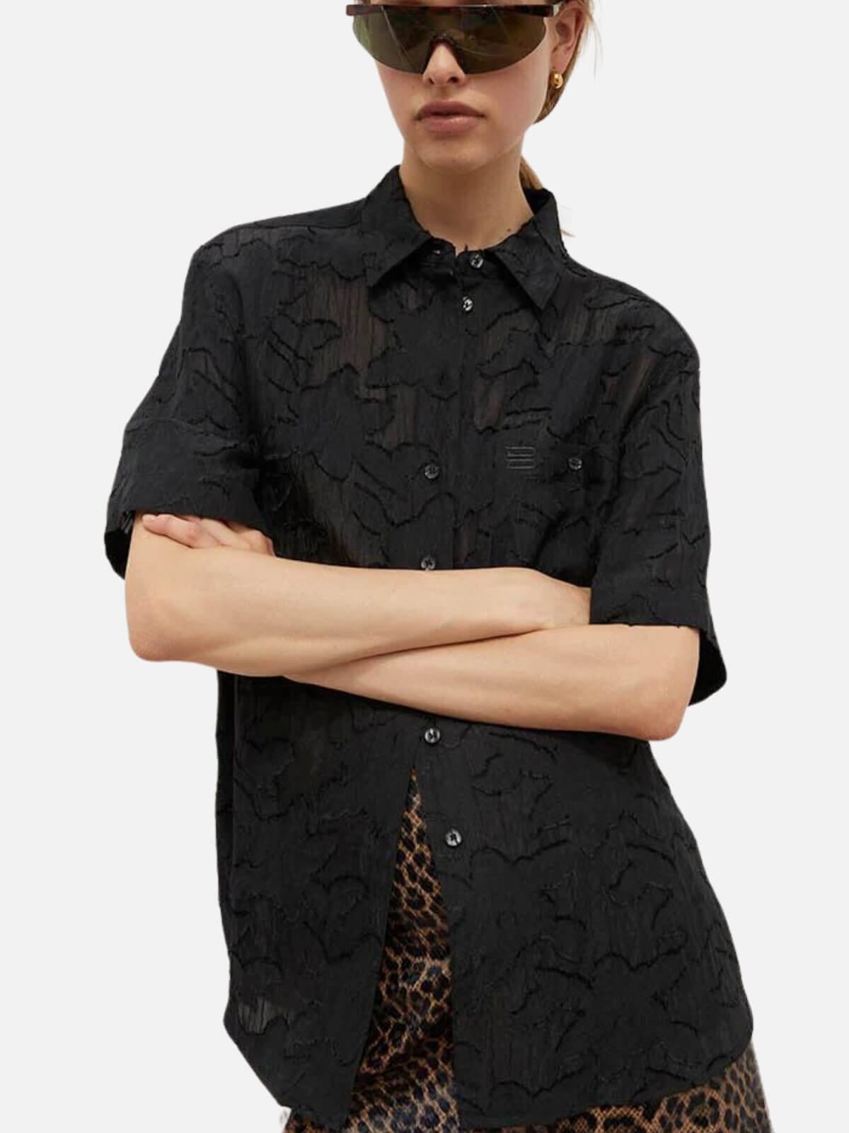 BLANCA | Millie Shirt - Black | Perlu