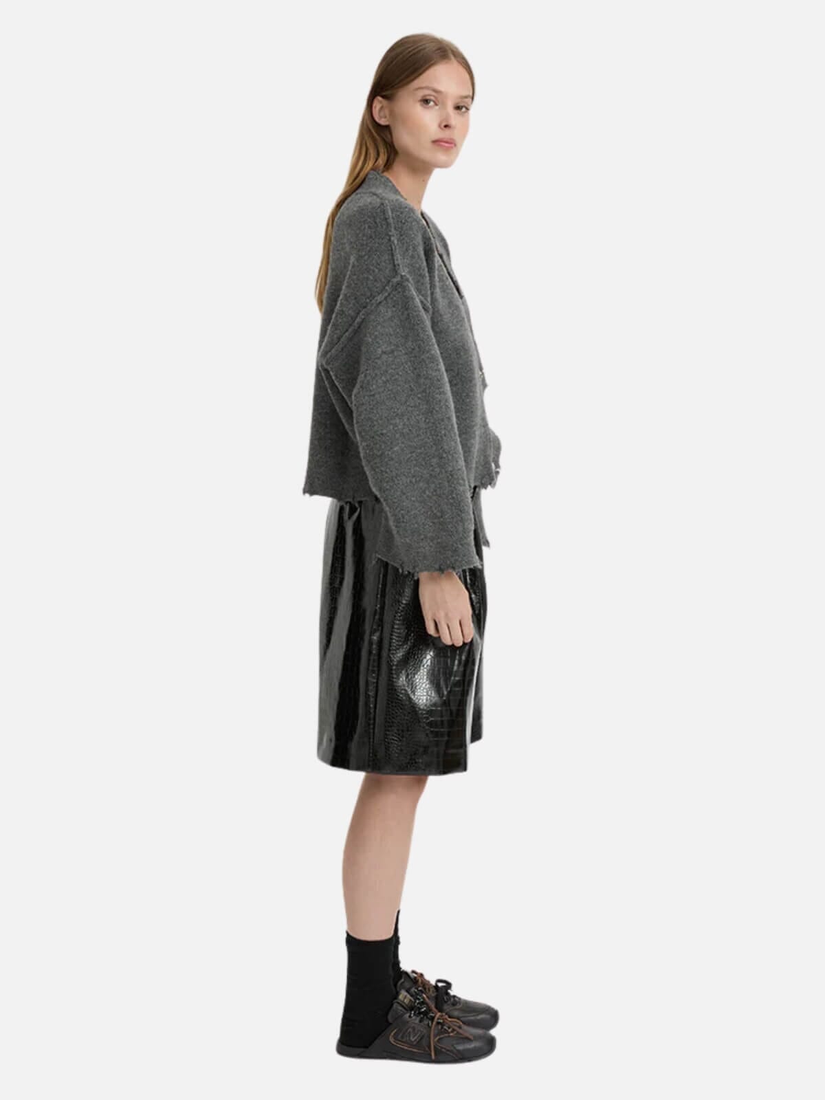 BLANCA | Pepa Cardigan - Charcoal | Perlu