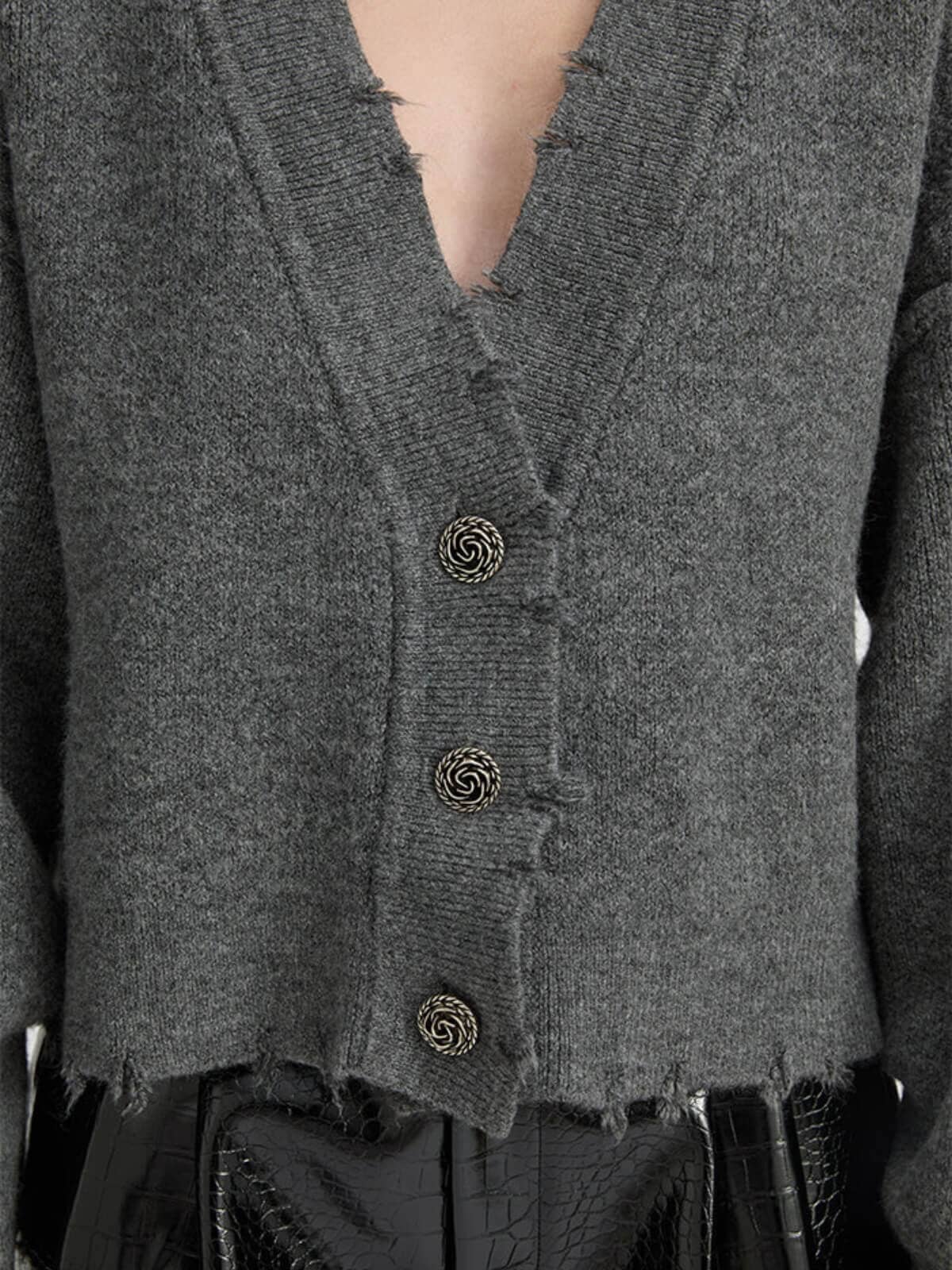 Pepa Cardigan - Charcoal Jumpers & Knitwear BLANCA 