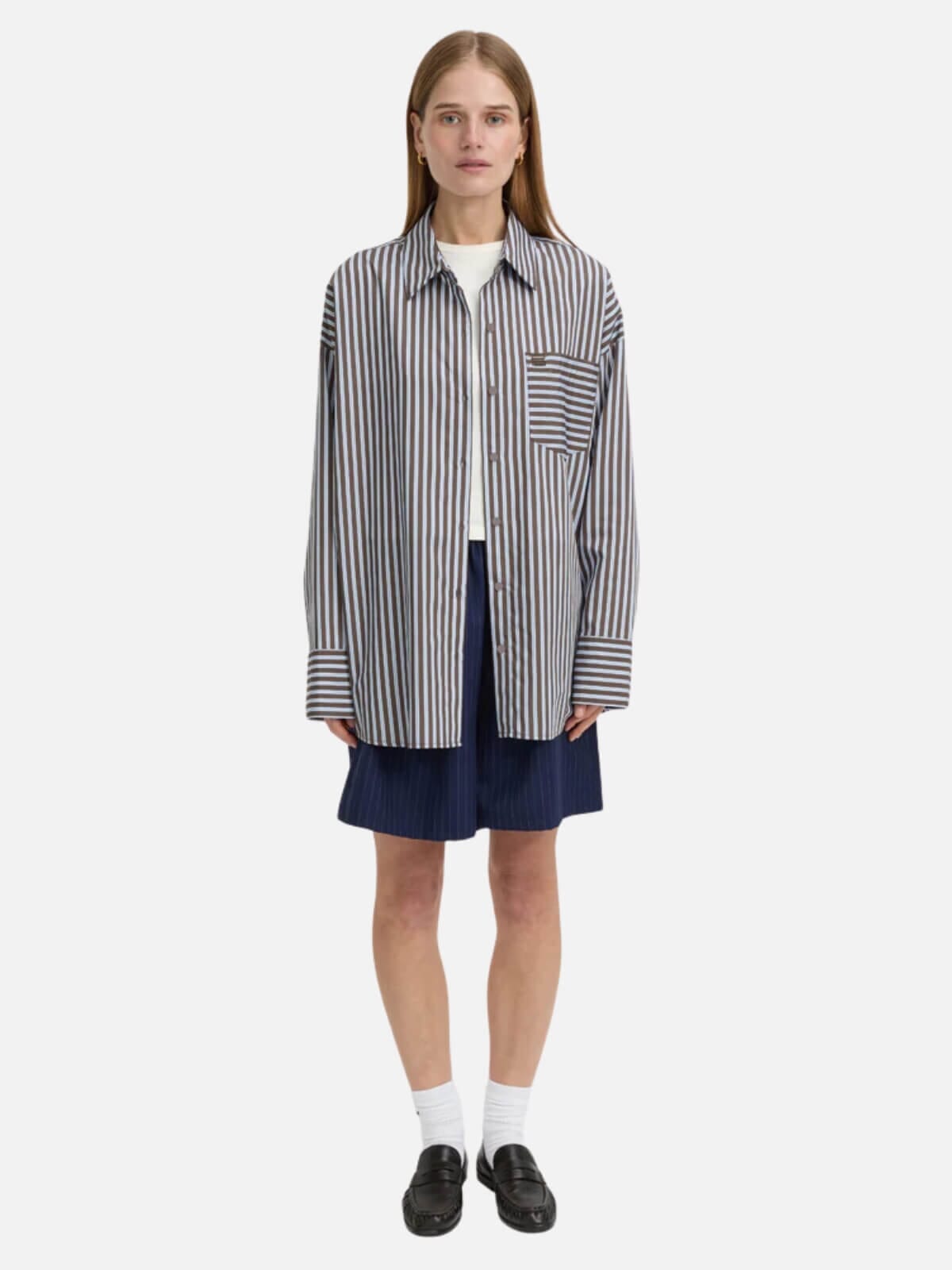 BLANCA | Winslow Shirt - Brown | Perlu
