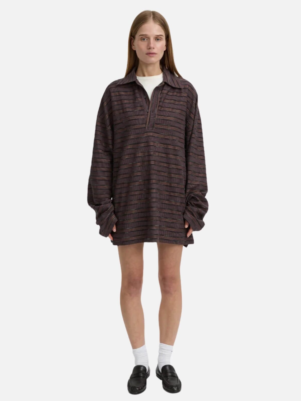 BLANCA | Wynn Polo Top - Burgundy | Perlu