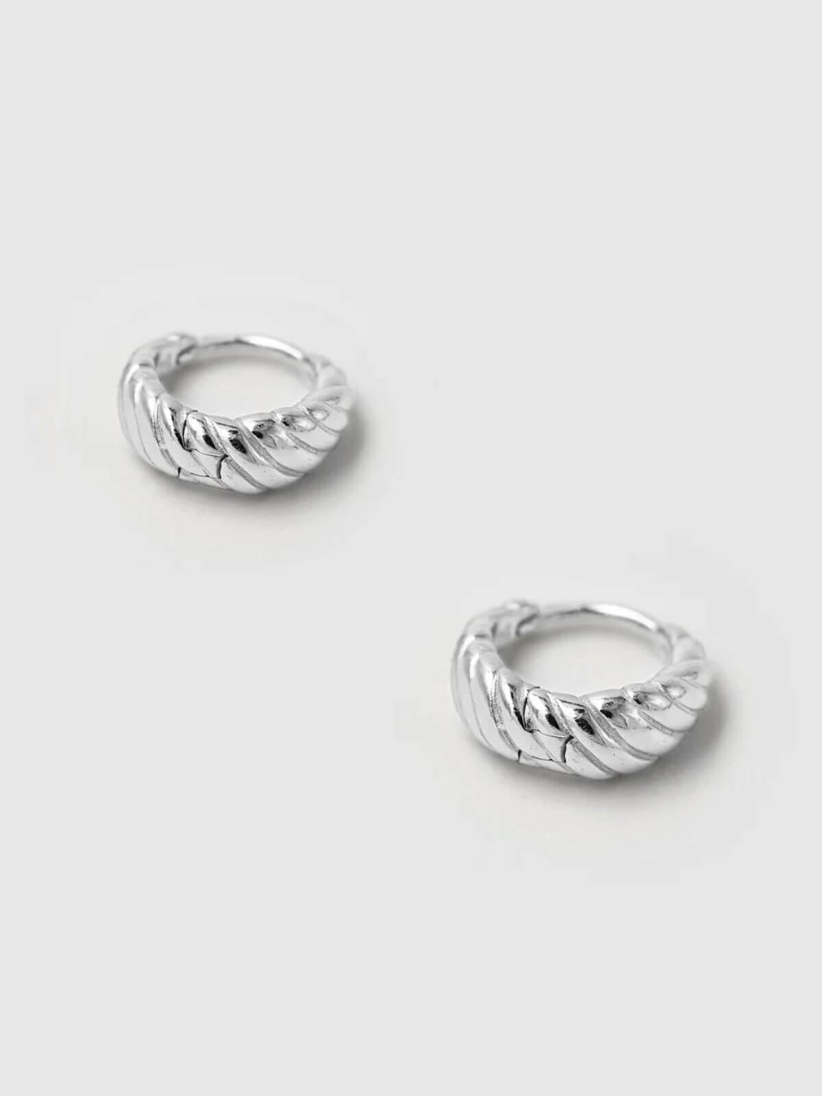 925 Olar Sleeper Earrings - Silver Earrings Brie Leon 