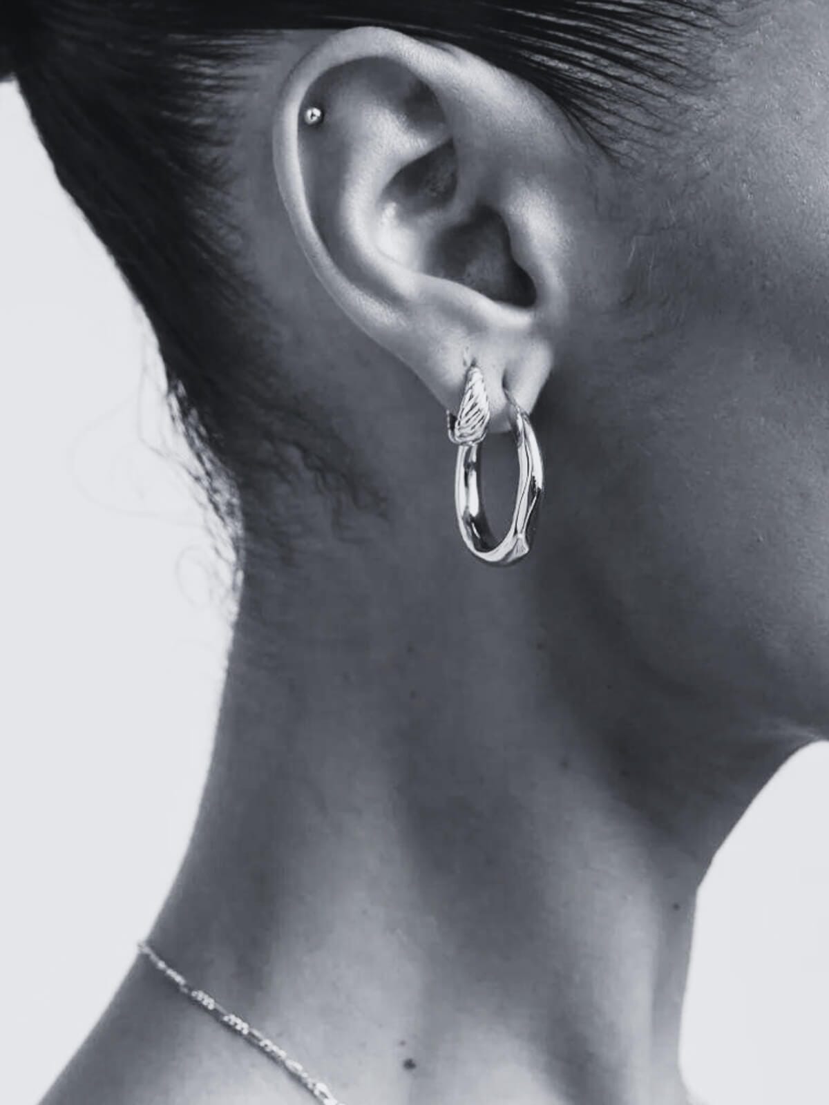 925 Olar Sleeper Earrings - Silver Earrings Brie Leon 