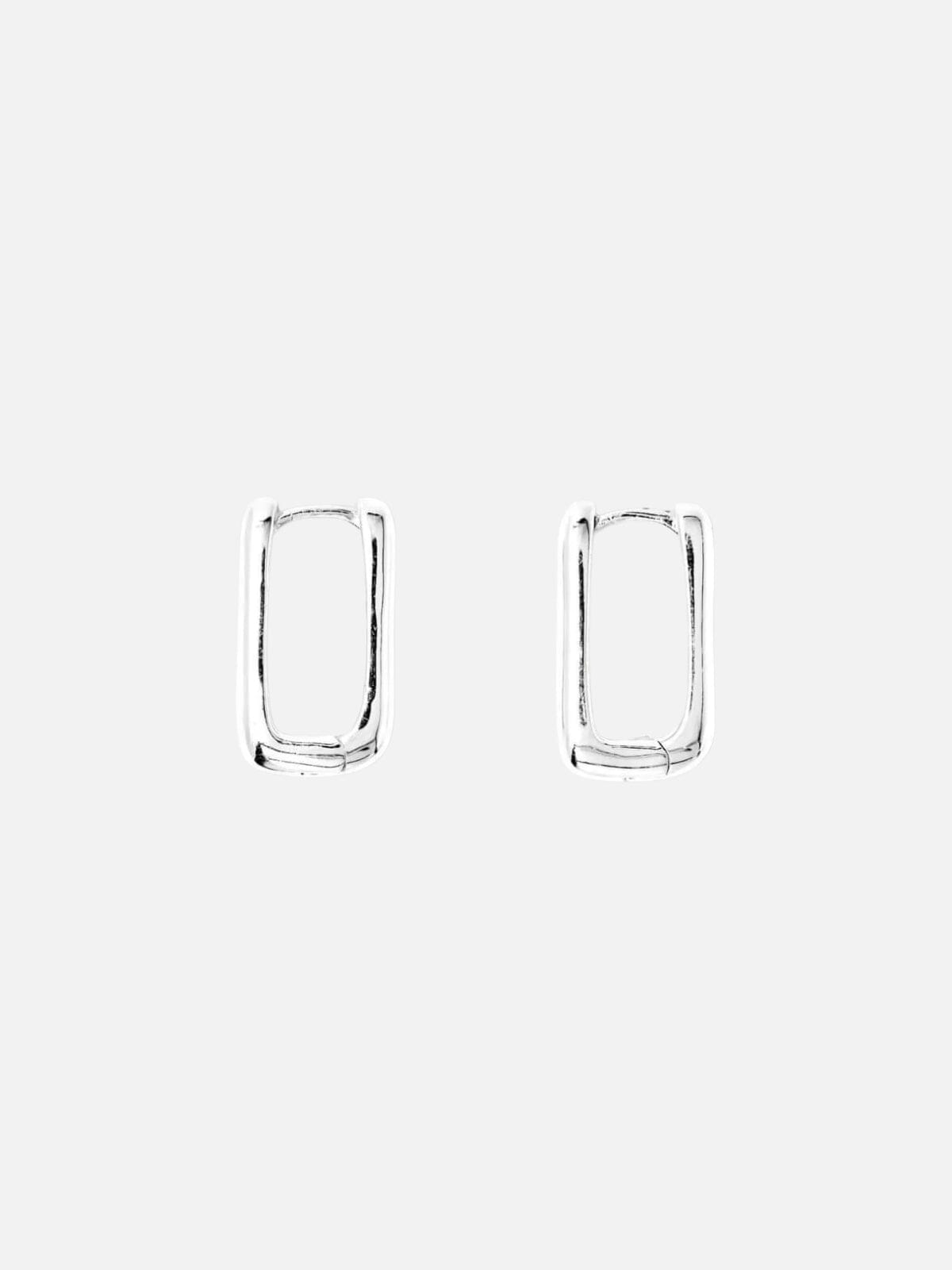 Brie Leon | Bloq Earrings - Silver  | Perlu