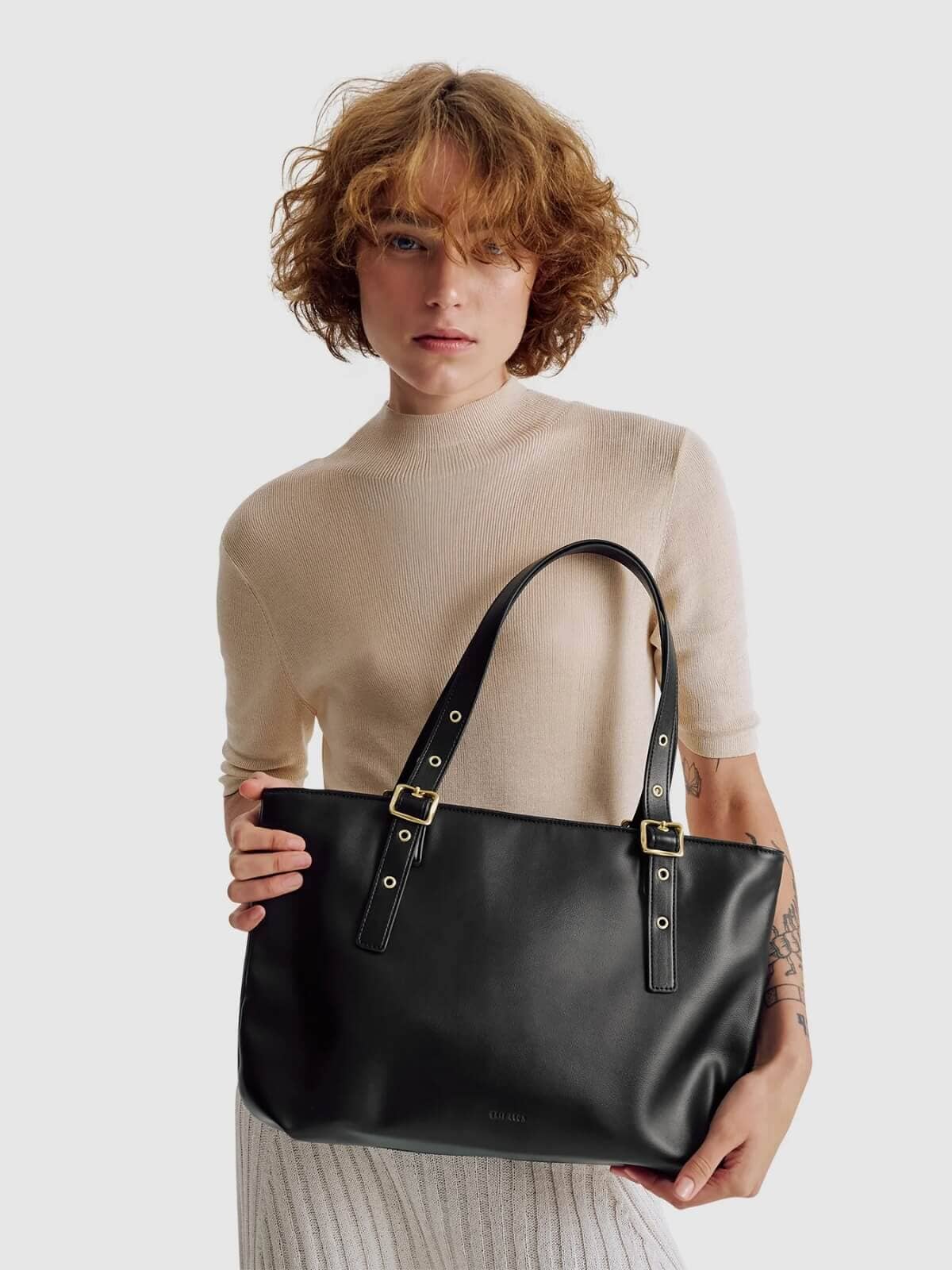 Everyday East-West Tote - Black Bags & Purses Brie Leon 