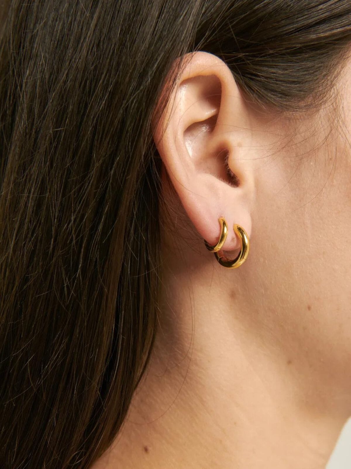 Brie Leon | Everyday Micro Earrings - Gold | Perlu