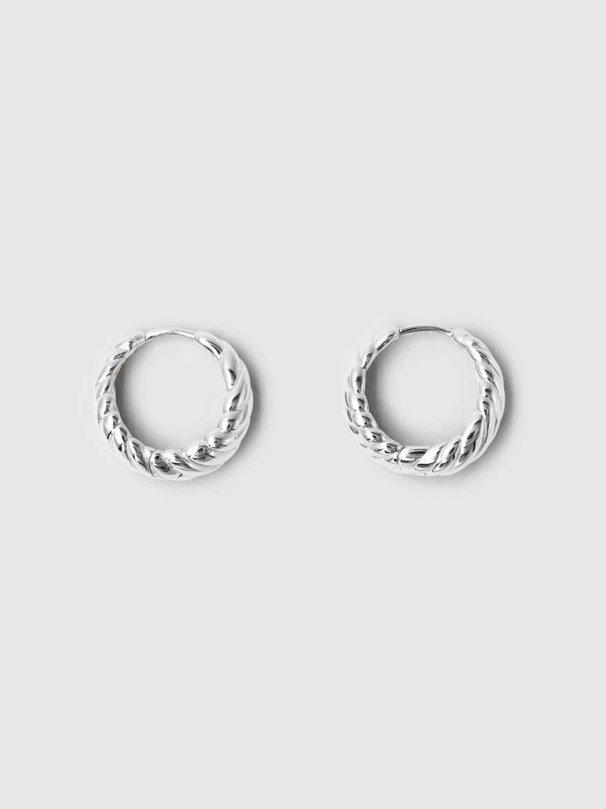 Brie Leon | Olar Hoop Earrings - Silver | Perlu