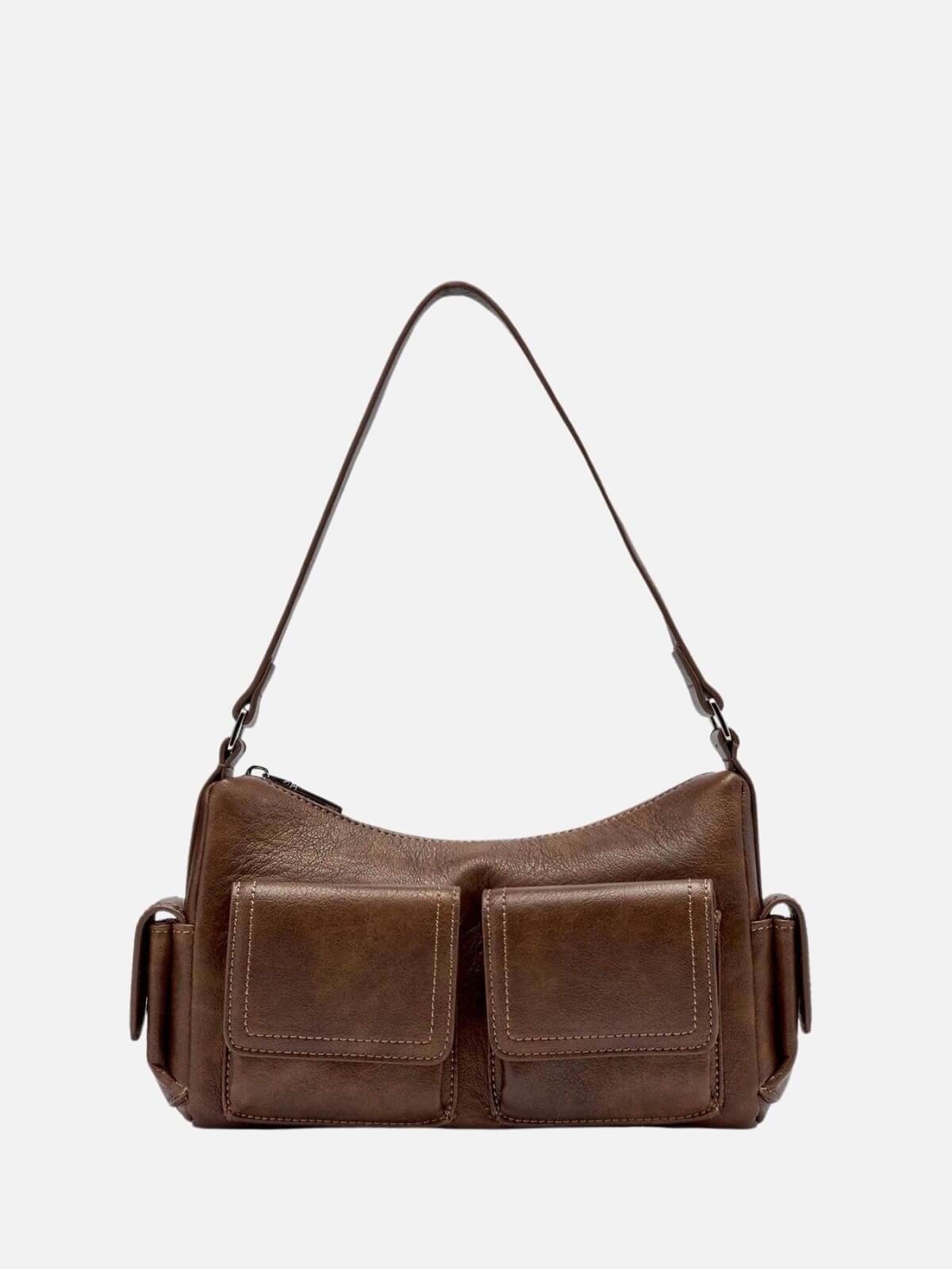 Brie Leon | Rae Pocket Bag Mini - Worn Chocolate | Perlu