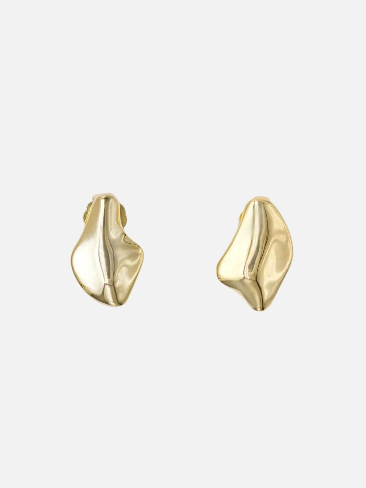 Brie Leon | Val Stud Earrings Small - Gold | Perlu