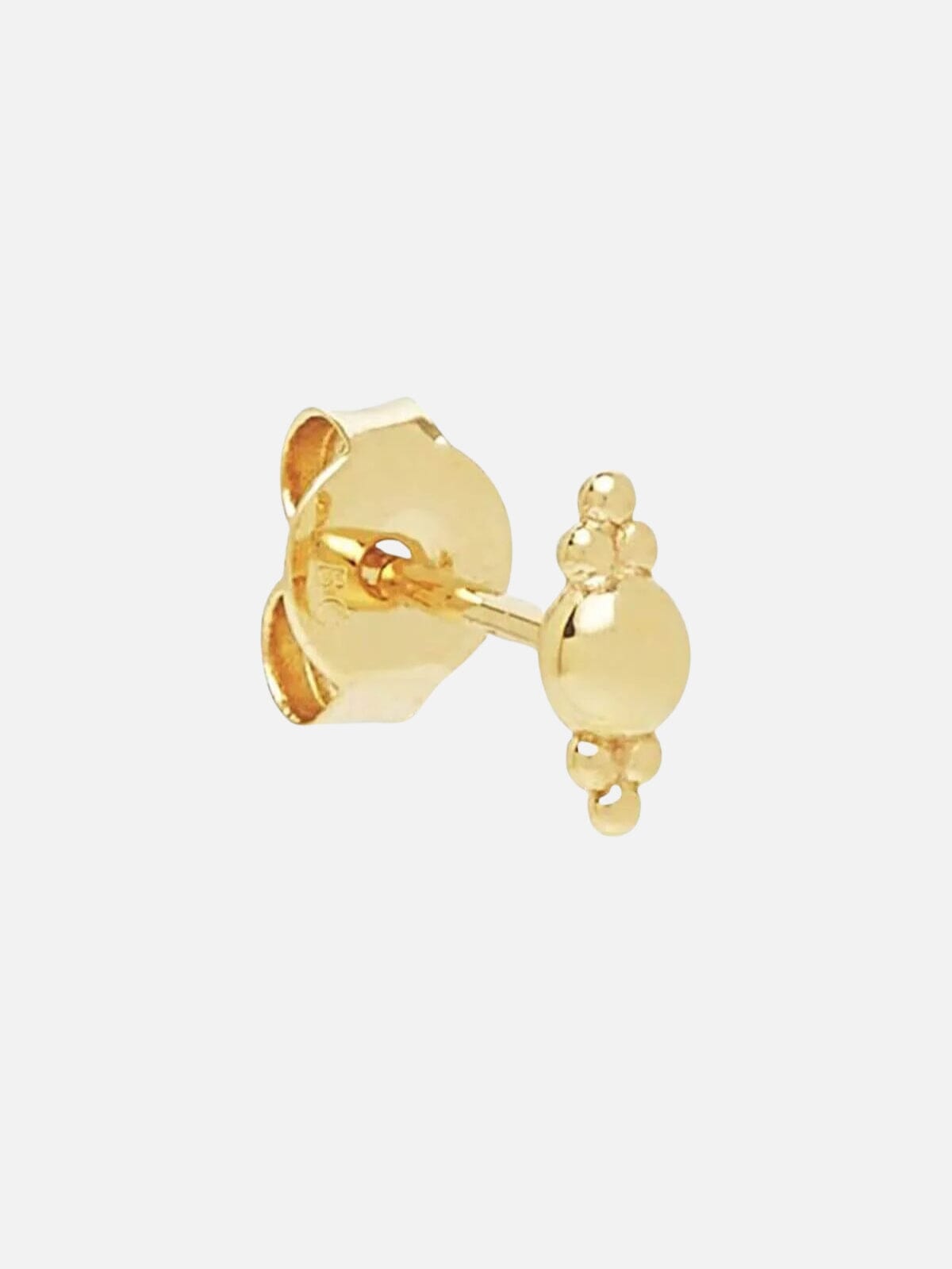 By Charlotte | 14K Gold Cherish Stud Earring | Perlu