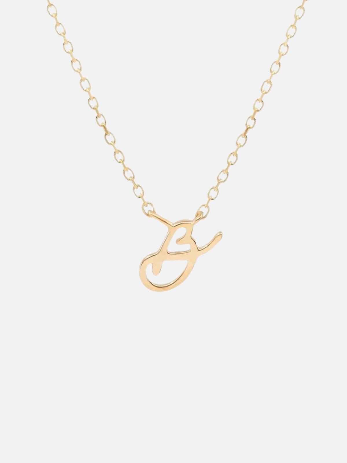 14K Gold Love Letter Necklace Necklaces By Charlotte 