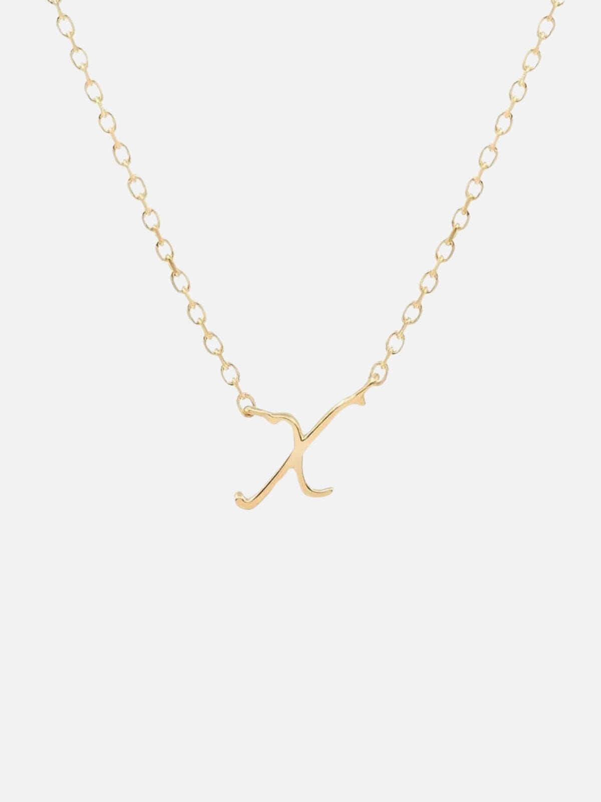 14K Gold Love Letter Necklace Necklaces By Charlotte 