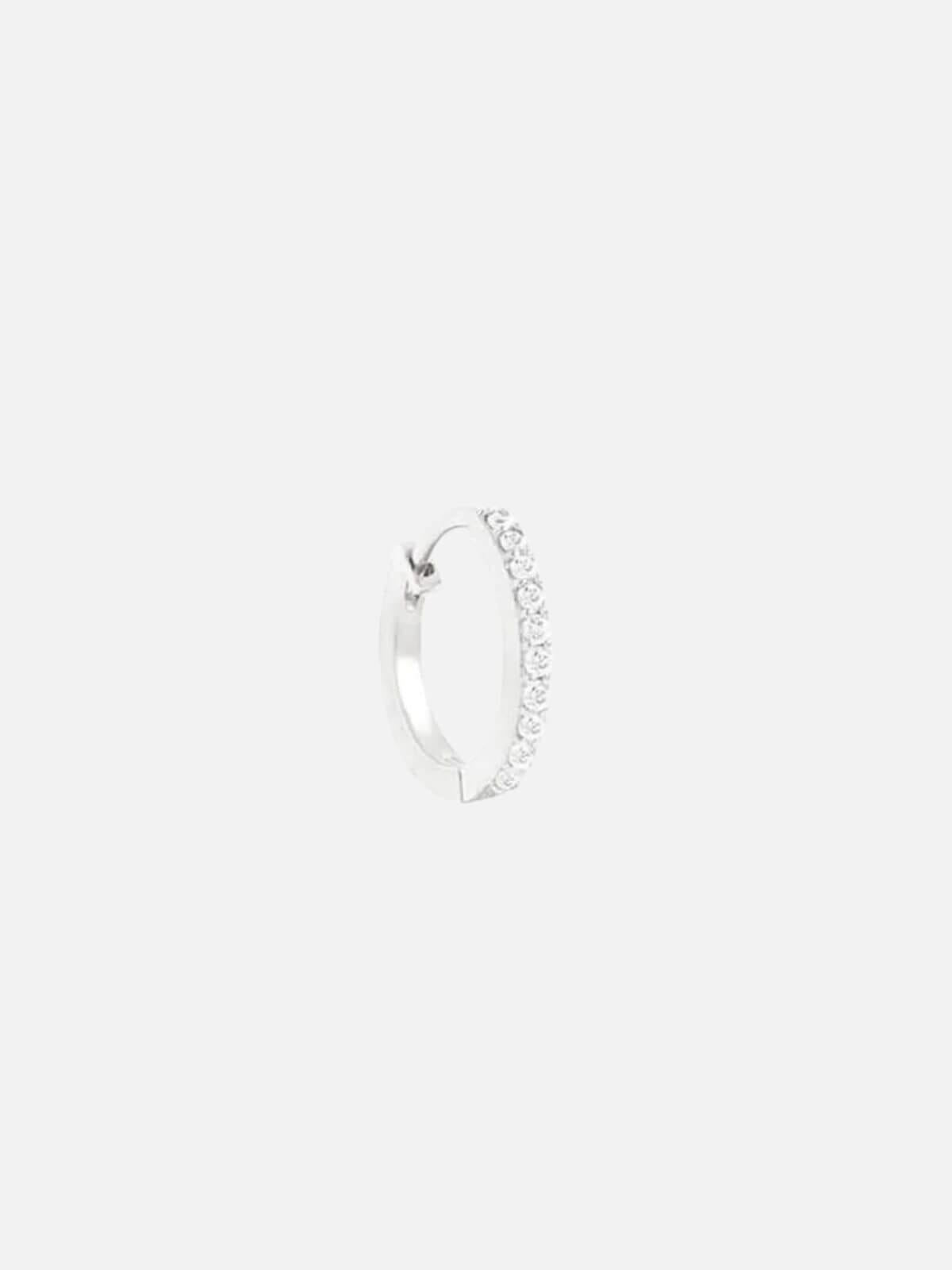 14k White Gold Celestial Sleeper - Single Earrings By Charlotte 