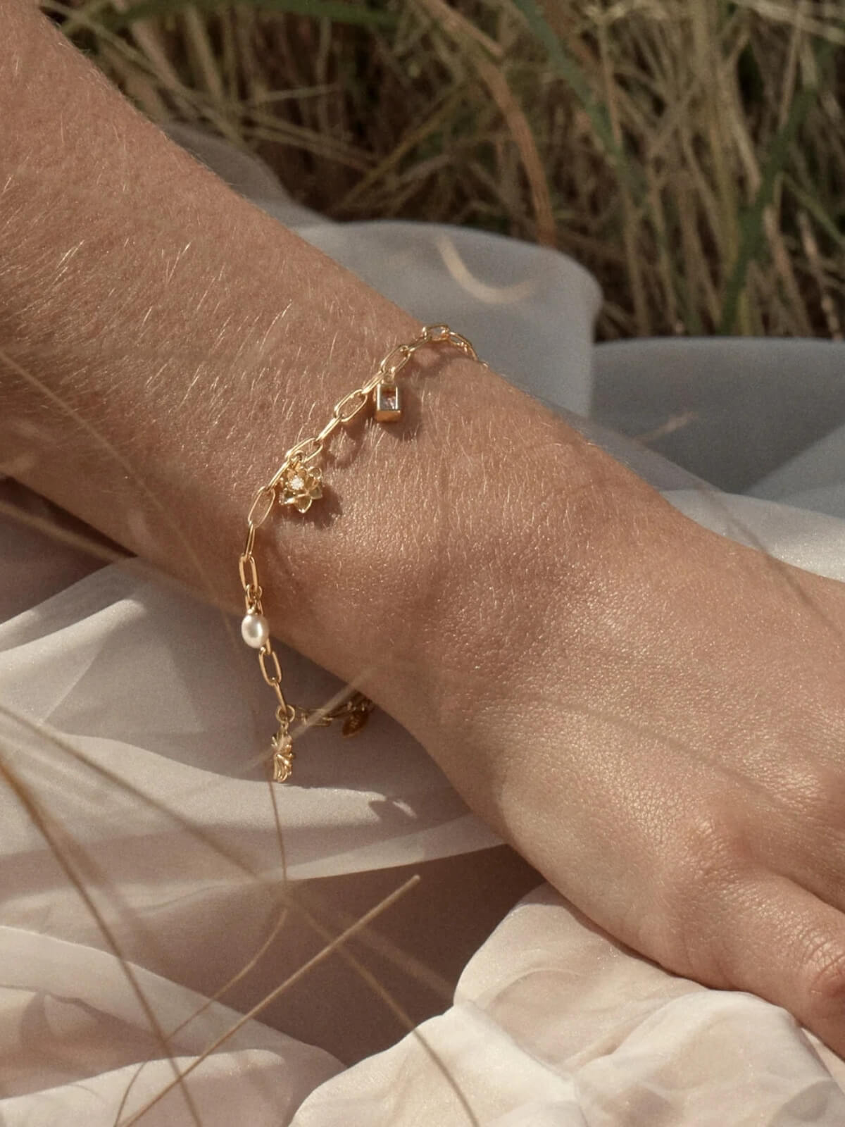 18k Gold Vermeil Bloom With Grace Bracelet