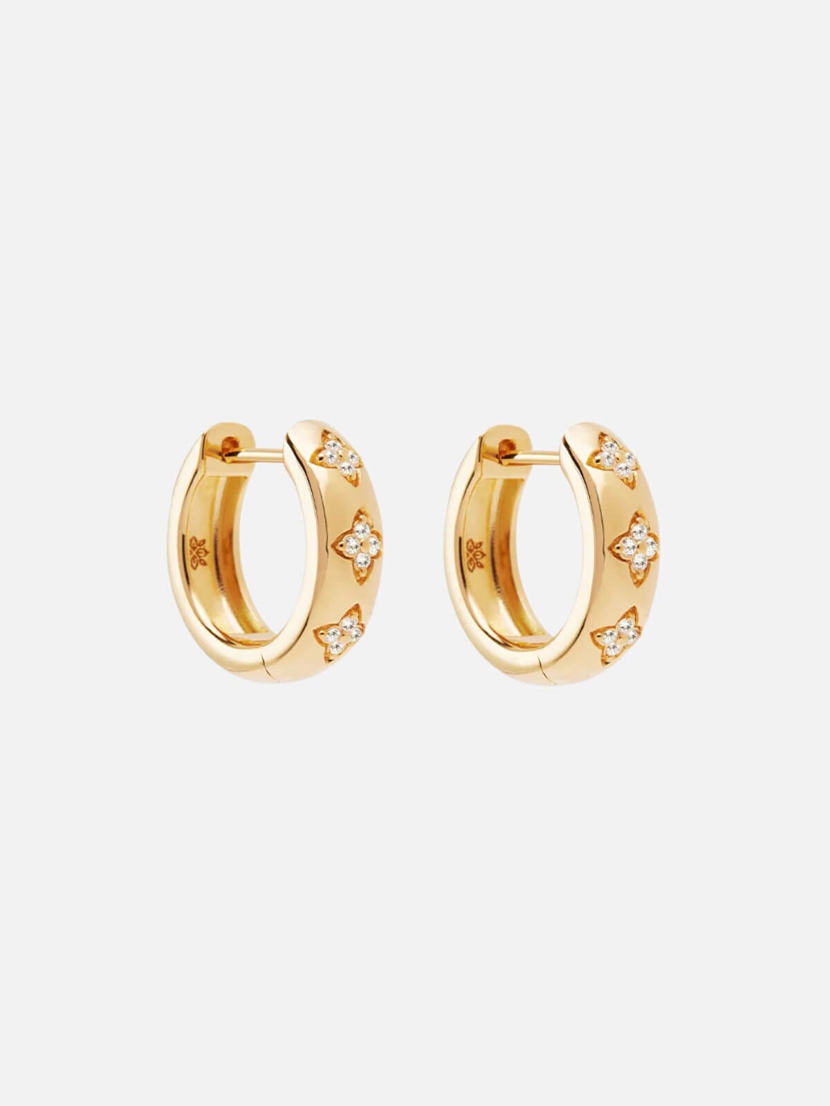18k Gold Vermeil Bloom With You Lotus Hoops Earrings By Charlotte 