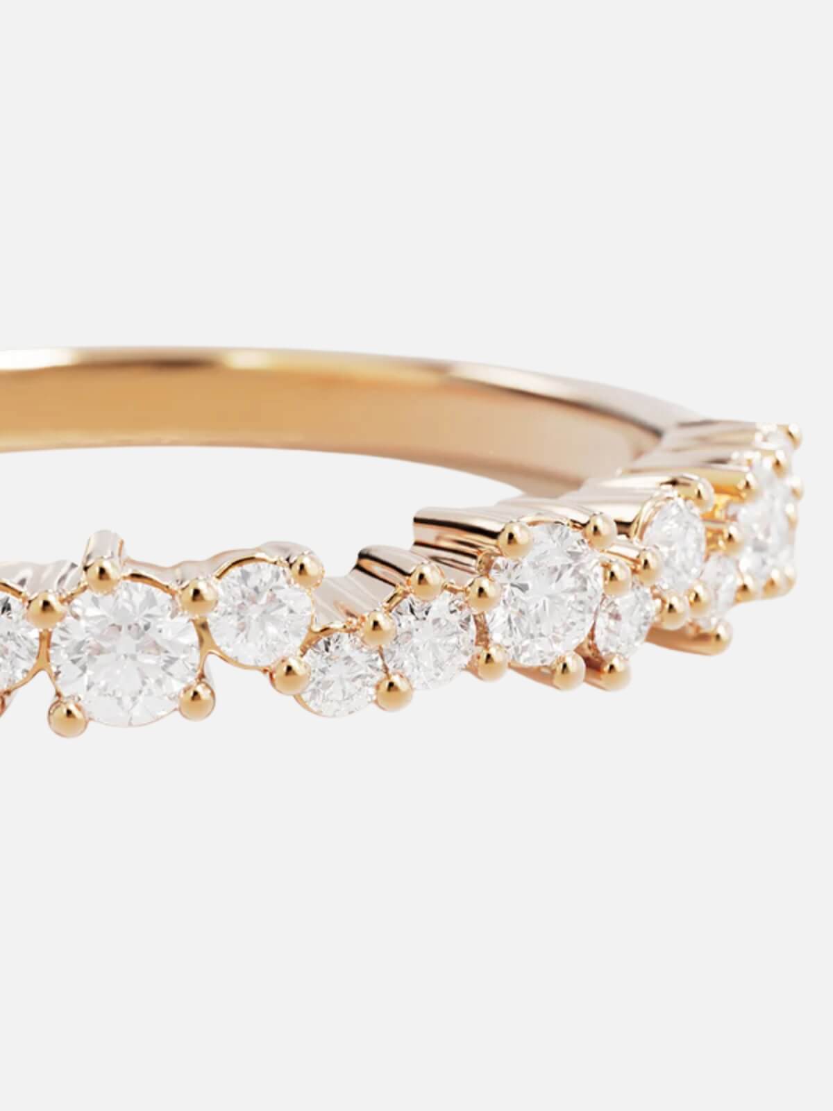 18k Gold Vermeil Crystal Dust Fine Ring